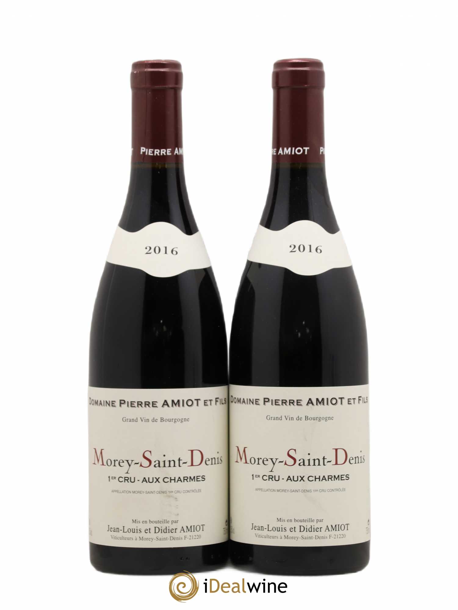 Morey-Saint-Denis 1er Cru Aux Charmes Pierre Amiot et Fils (Domaine) 2016 - Lot de 2 bouteilles - 0
