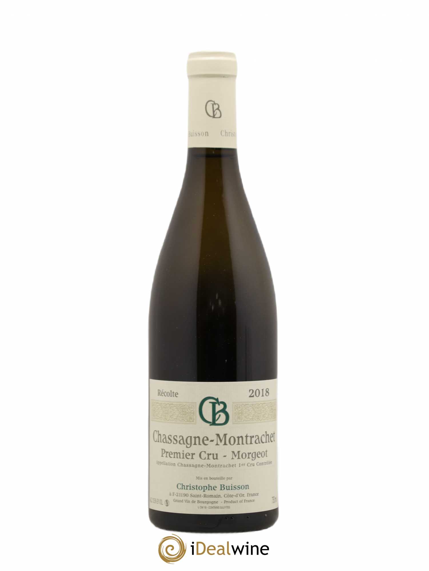 Chassagne-Montrachet 1er Cru Morgeot Christophe Buisson 2018 - Lot de 1 bouteille - 0