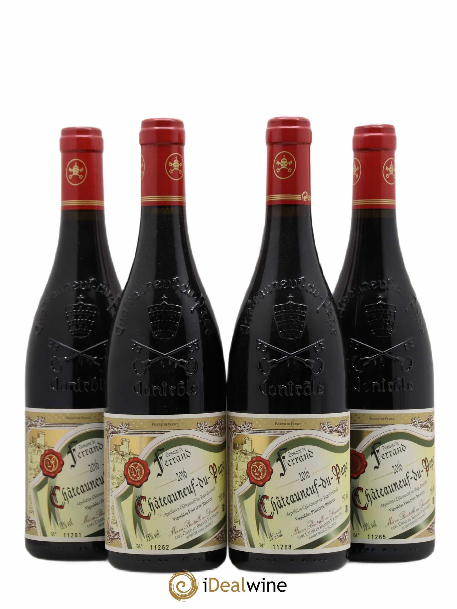 Châteauneuf-du-Pape Domaine de Ferrand 2016 - Lot de 4 bouteilles - 0