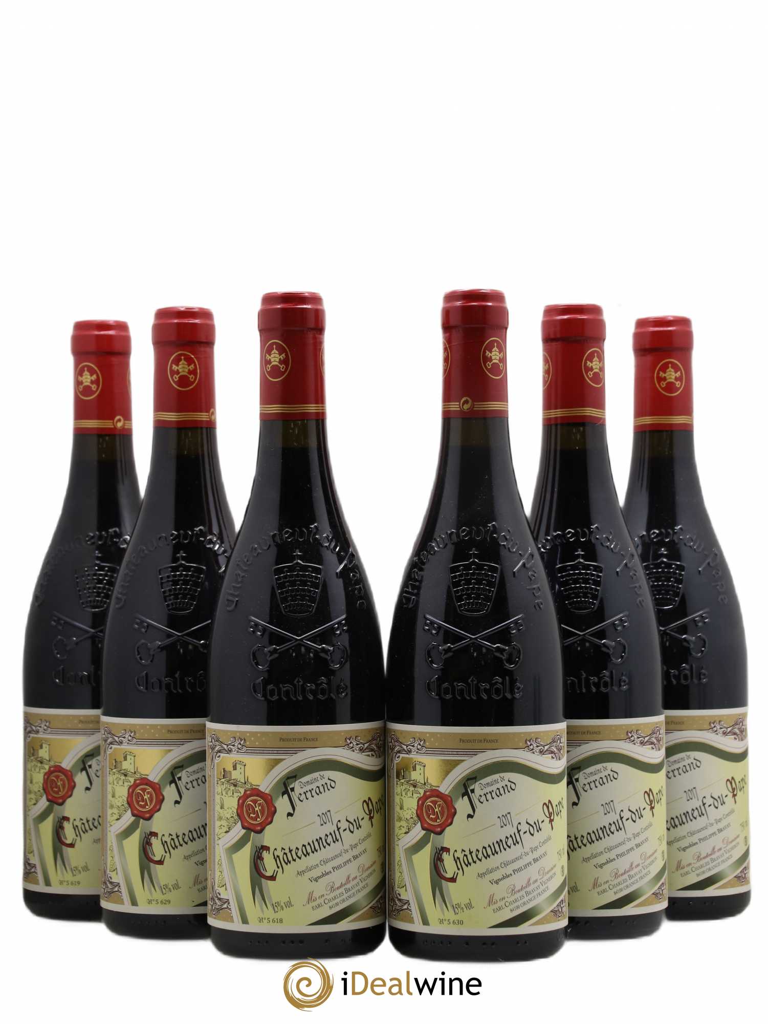 Châteauneuf-du-Pape Domaine de Ferrand 2017 - Lot de 6 bouteilles - 0