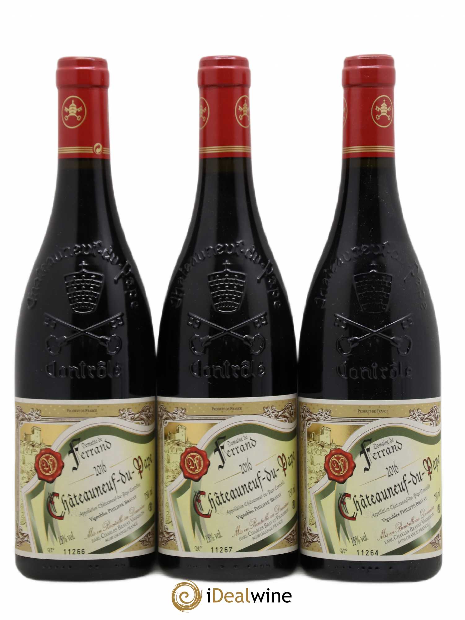 Châteauneuf-du-Pape Domaine de Ferrand 2016 - Lot de 3 bouteilles - 0