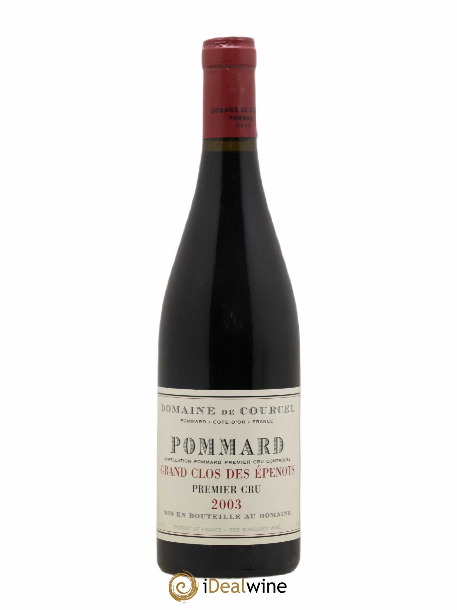 Pommard 1er Cru Grand Clos des Epenots de Courcel (Domaine) 2003 - Lot de 1 bouteille - 0