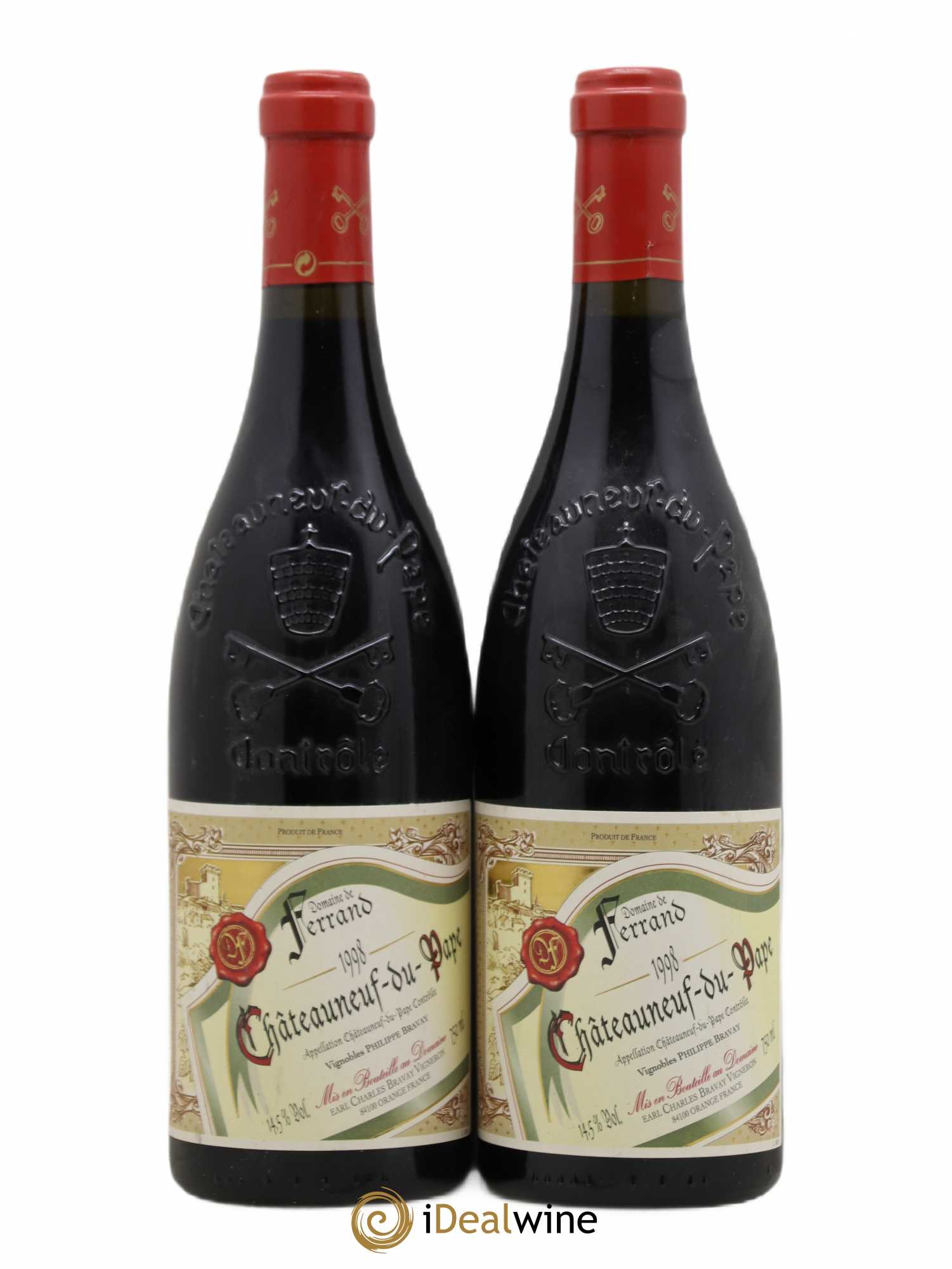 Châteauneuf-du-Pape Domaine de Ferrand 1998 - Lot de 2 bouteilles - 0