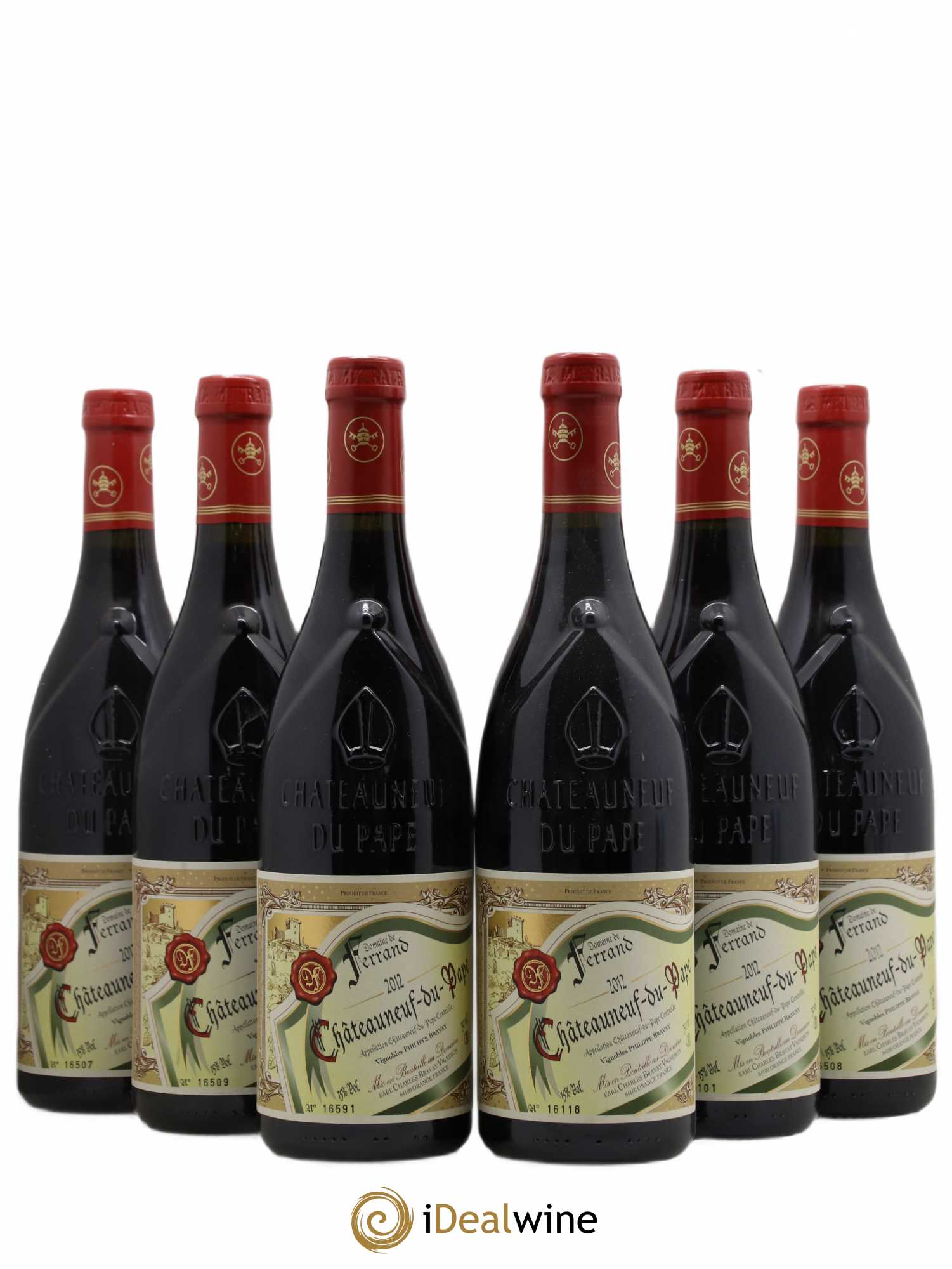 Châteauneuf-du-Pape Domaine de Ferrand 2012 - Lot de 6 bouteilles - 0