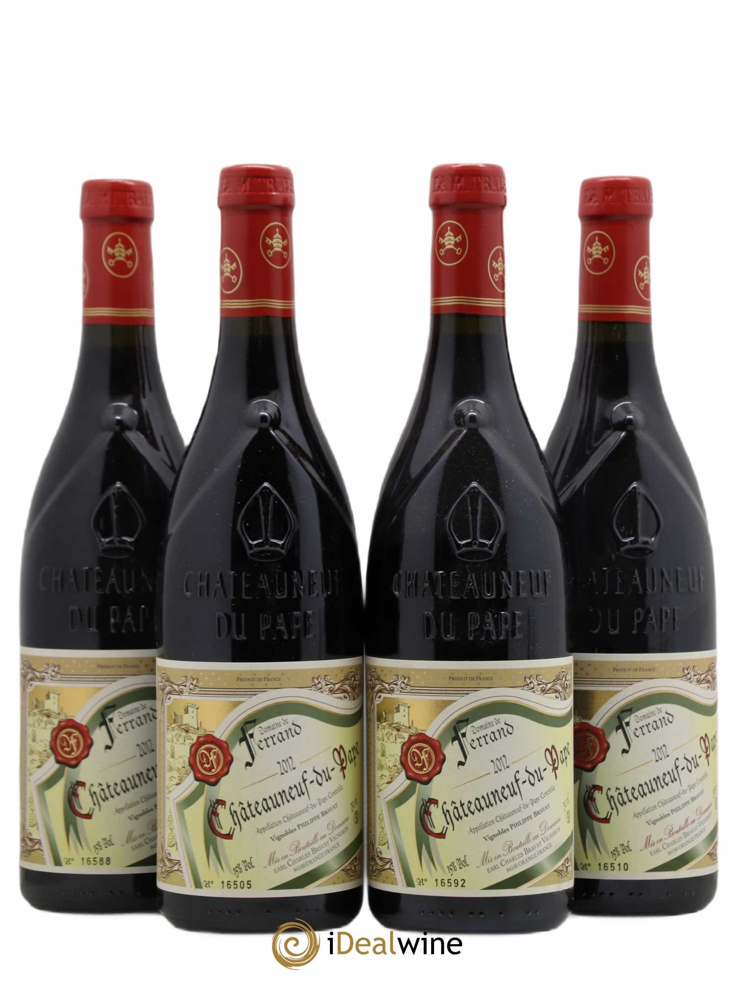 Châteauneuf-du-Pape Domaine de Ferrand 2012 - Lot de 4 bouteilles - 0