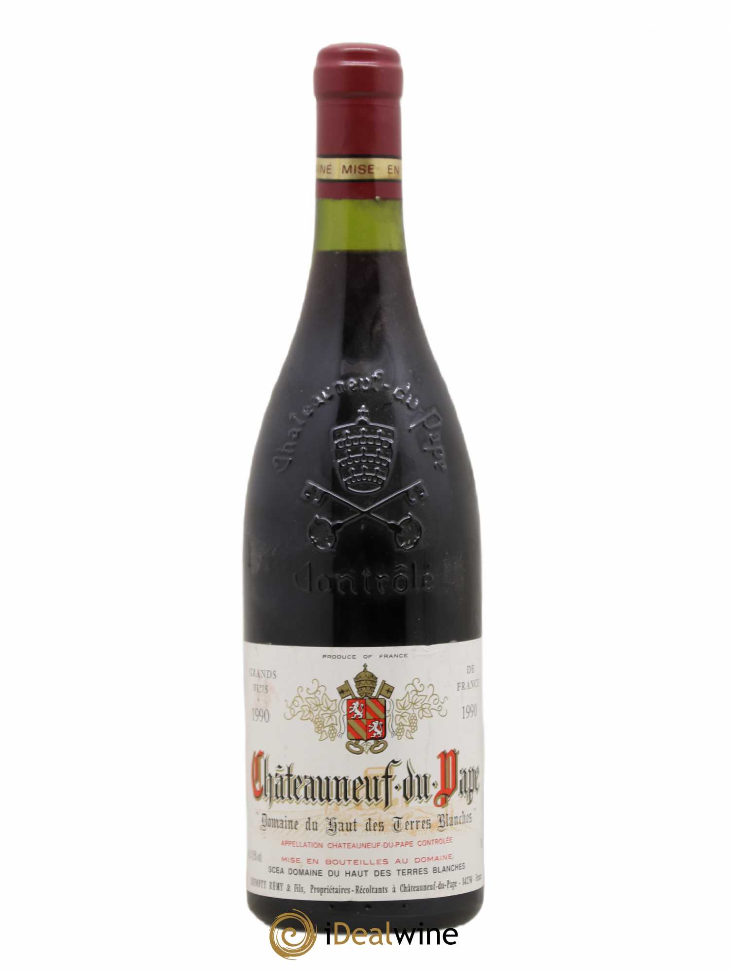 Châteauneuf-du-Pape Domaine du Haut des Terres Blanches 1990 - Lot de 1 bouteille - 0
