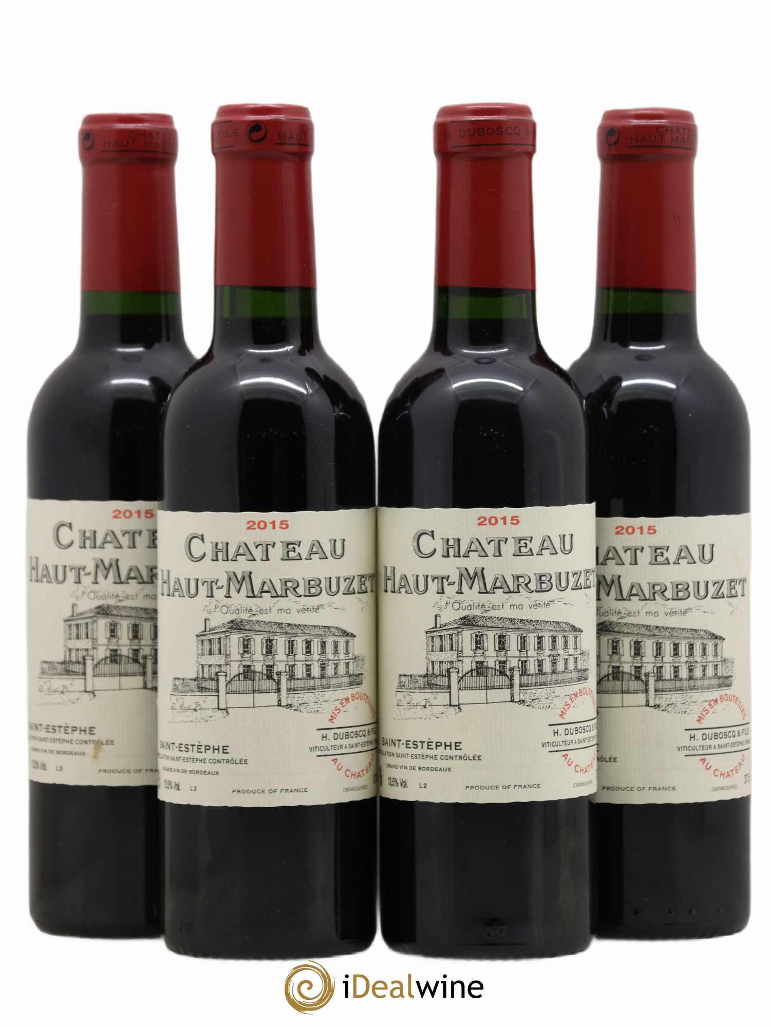 Château Haut Marbuzet 2015 - Lot de 4 demi bouteilles - 0