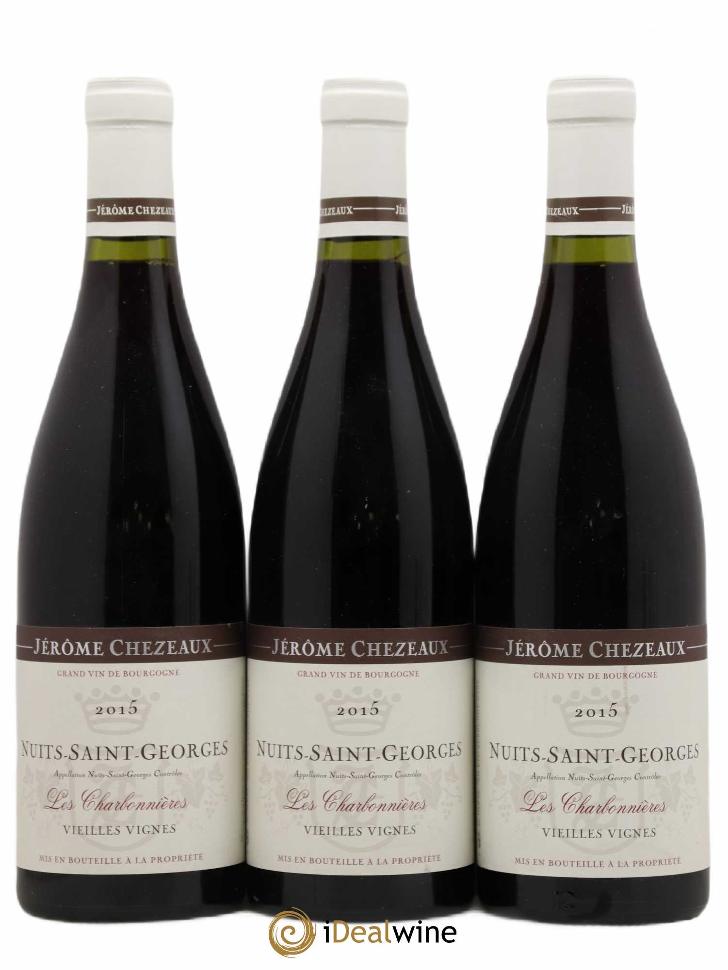 Nuits-Saint-Georges Les Charbonnières Vieilles Vignes Jérôme Chezeaux 2015 - Posten von 3 Flaschen - 0