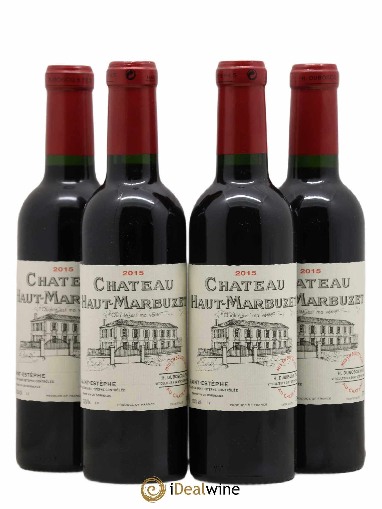 Château Haut Marbuzet 2015 - Lot de 4 demi bouteilles - 0