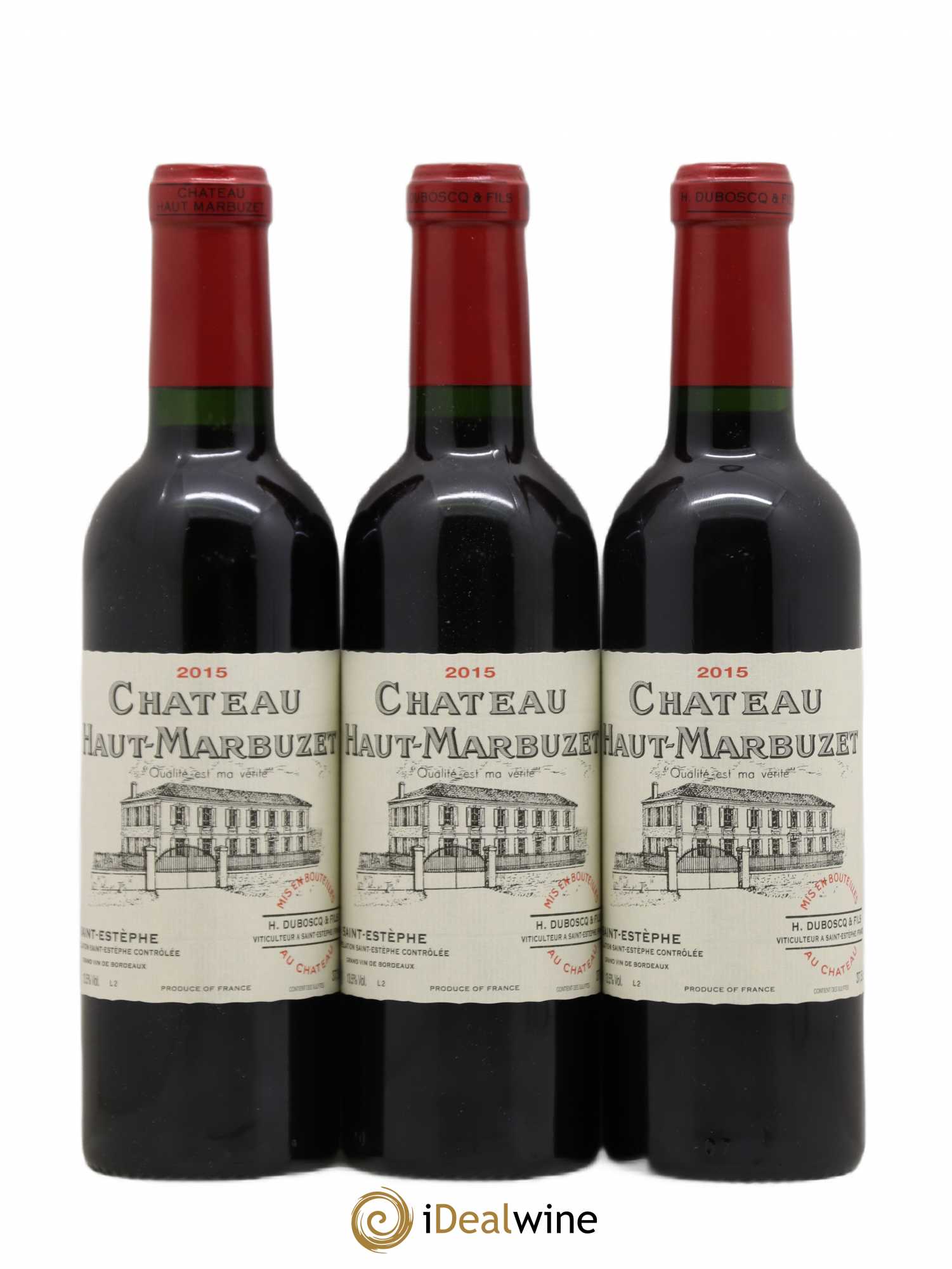 Château Haut Marbuzet 2015 - Lot de 3 demi bouteilles - 0