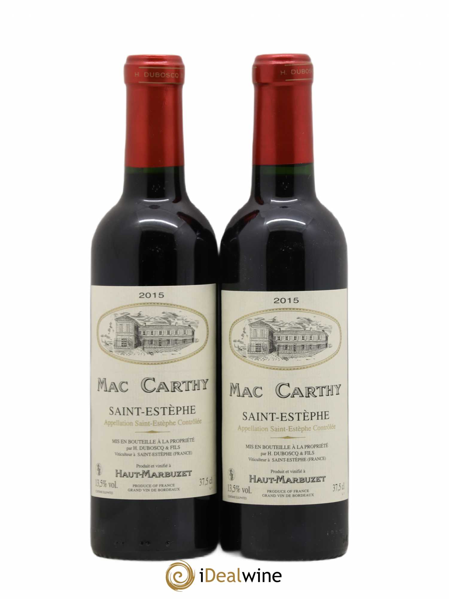 Saint-Estèphe Château Mac-Carthy 2015 - Posten von 2 Demi-Flaschen - 0