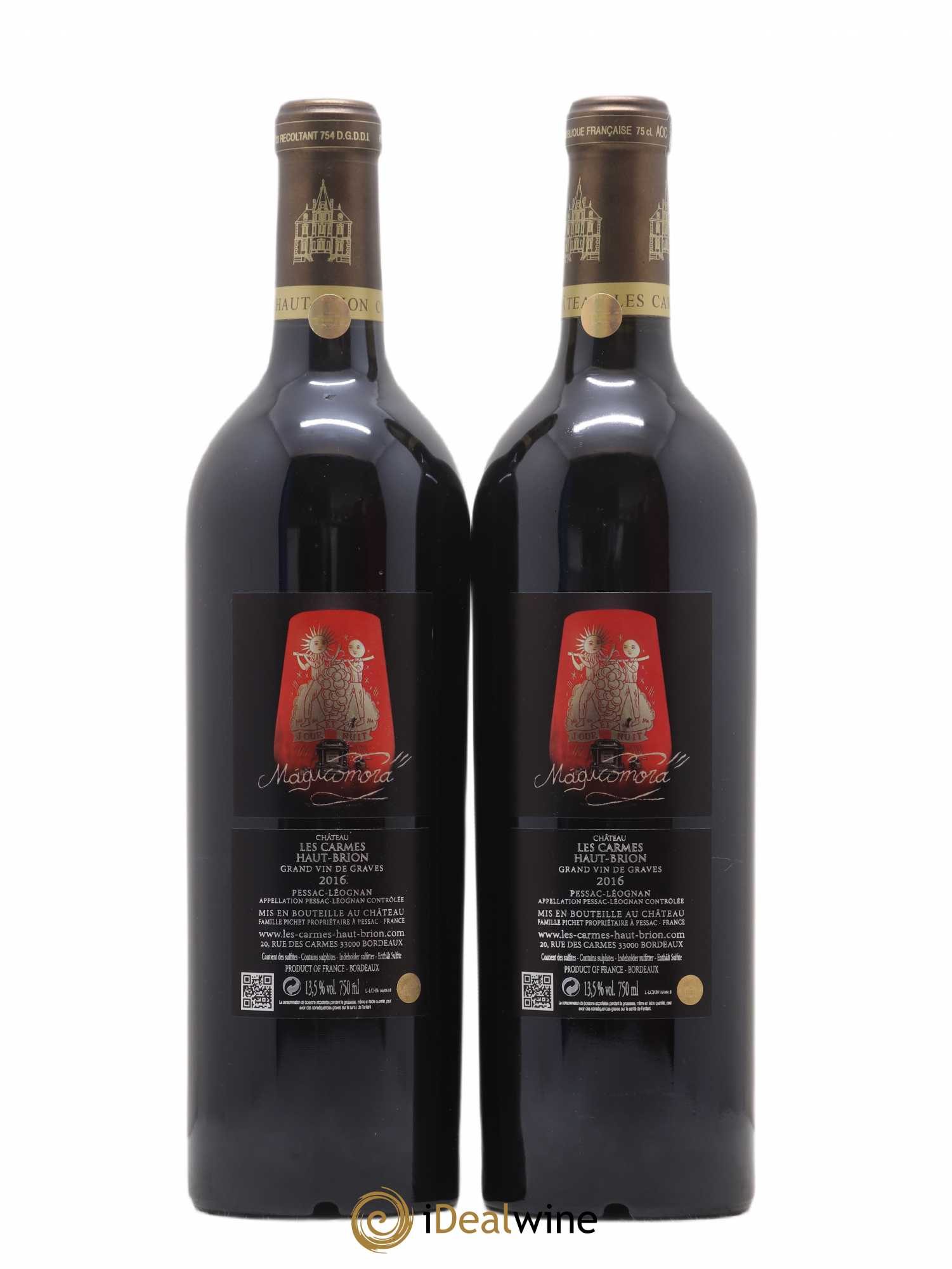Château Les Carmes Haut-Brion 2016 - Lot de 2 bouteilles - 1
