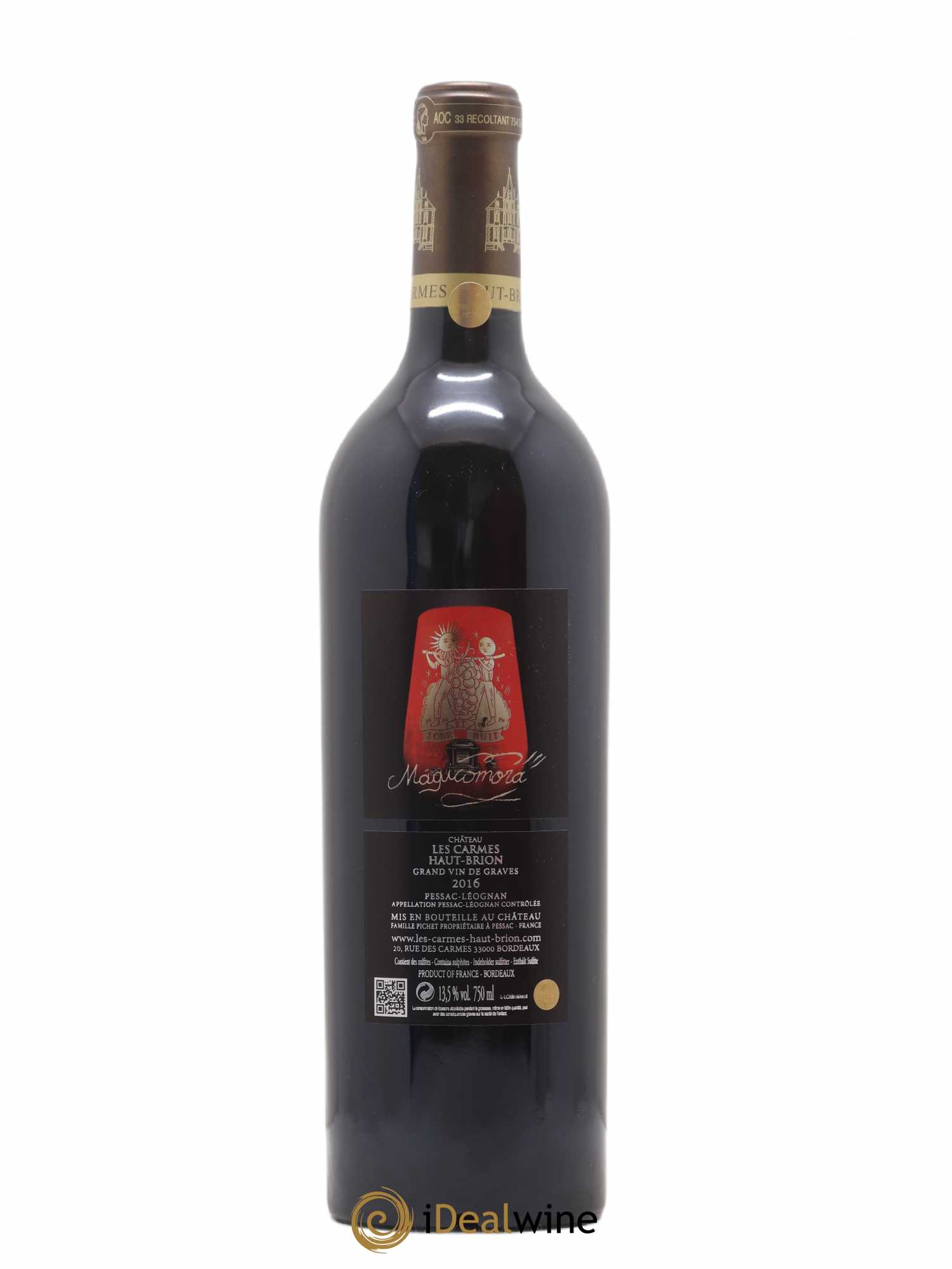 Château Les Carmes Haut-Brion 2016 - Lot de 1 bouteille - 1