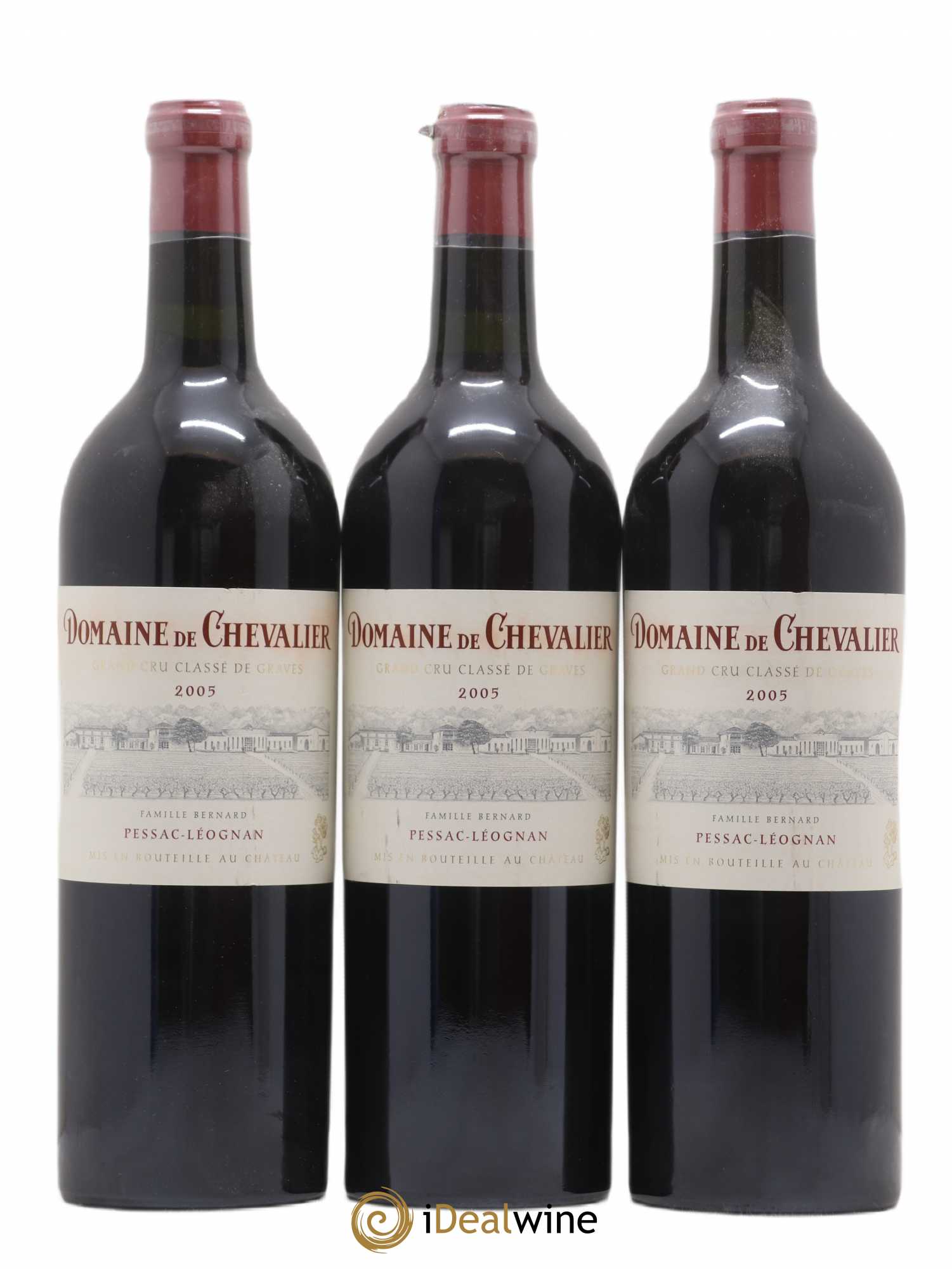 Domaine de Chevalier Cru Classé de Graves 2005 - Lot de 3 bouteilles - 0