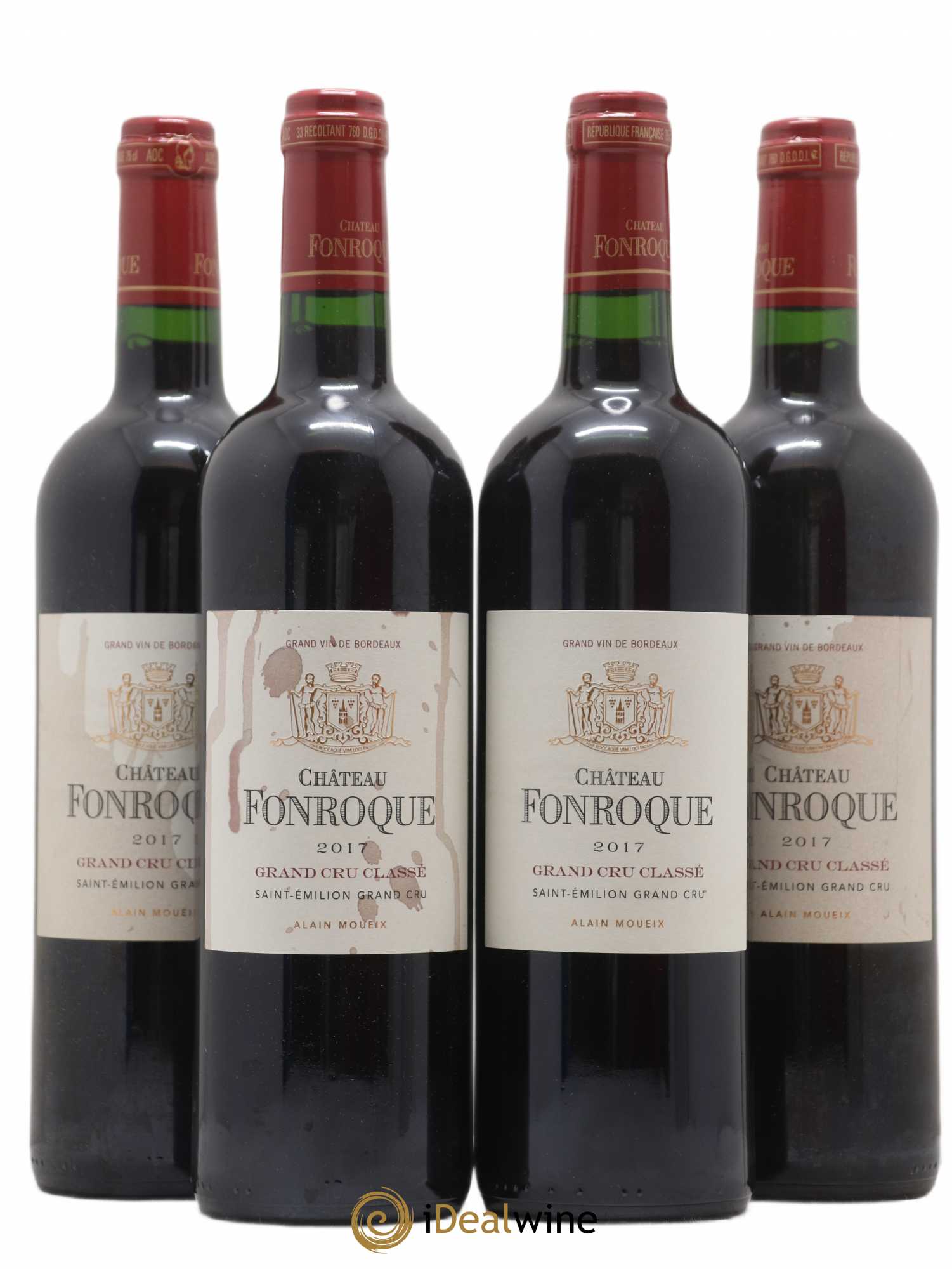 Château Fonroque Grand Cru Classé 2017 - Lot de 4 bouteilles - 0
