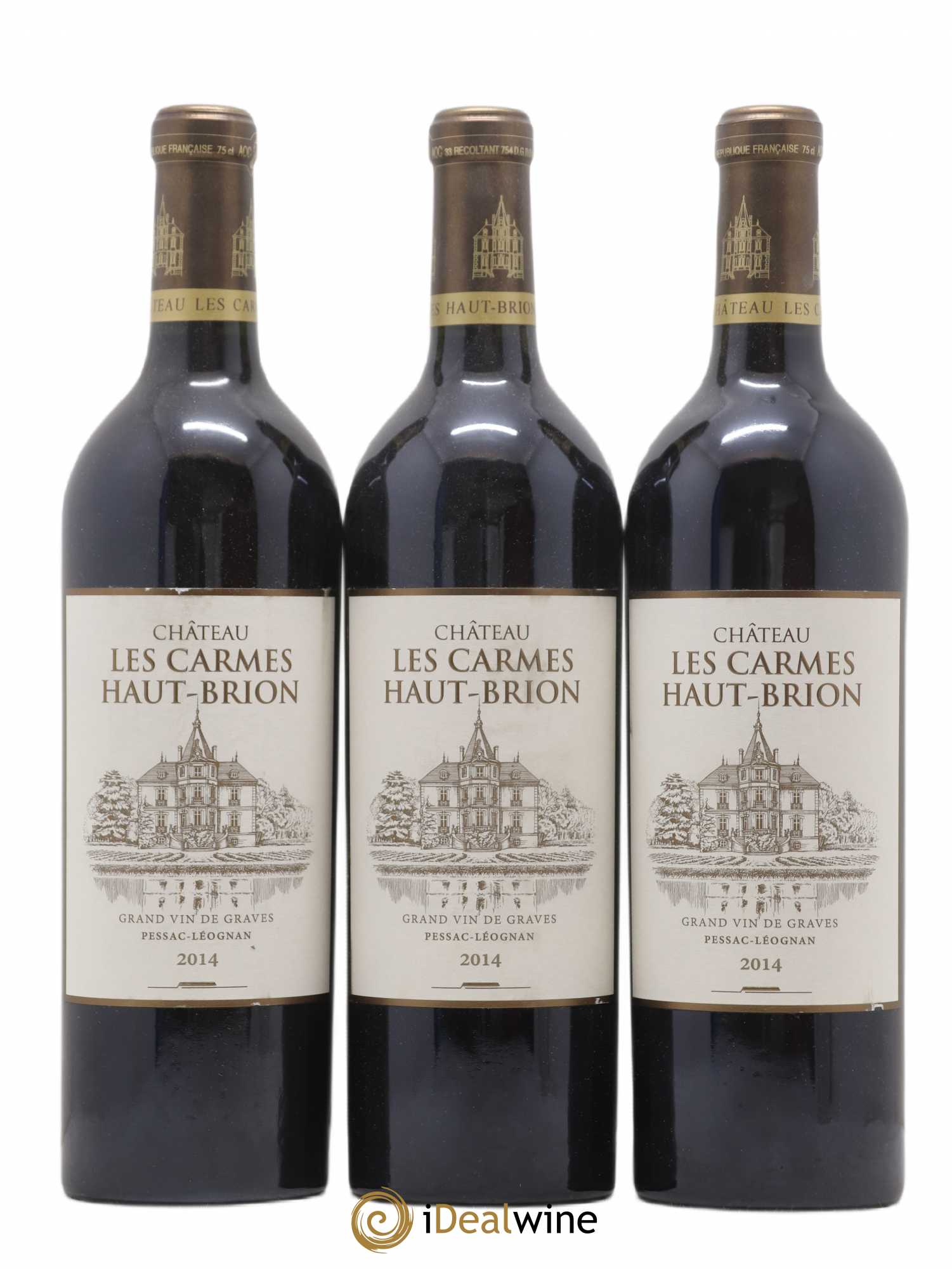 Château Les Carmes Haut-Brion 2014 - Lot de 3 bouteilles - 0