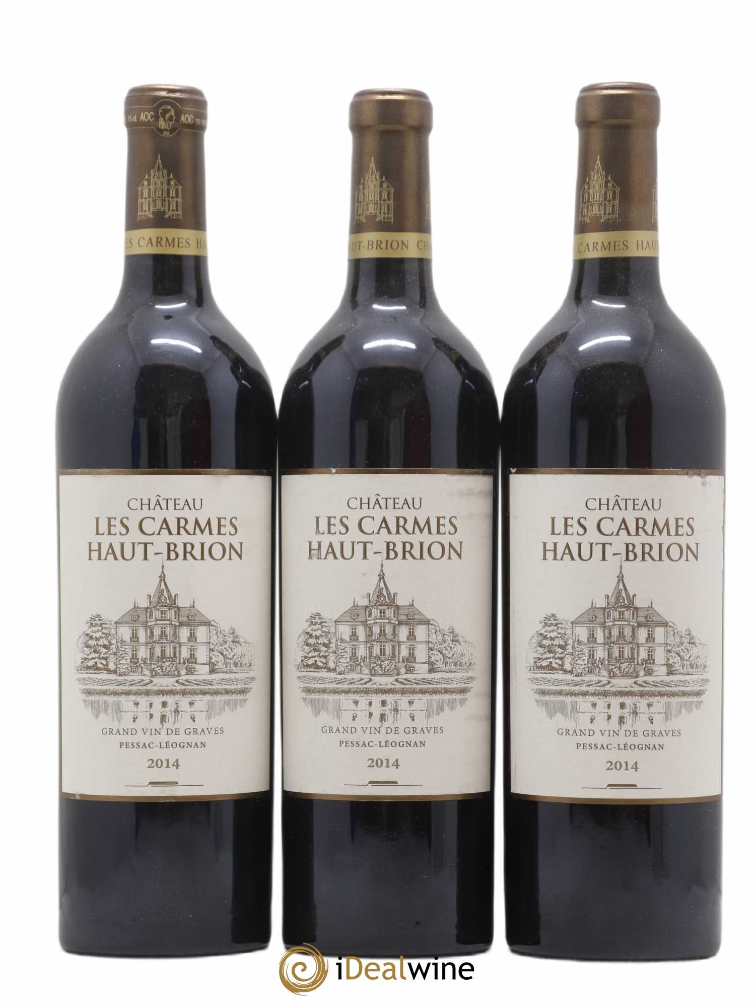 Château Les Carmes Haut-Brion 2014 - Lot de 3 bouteilles - 0