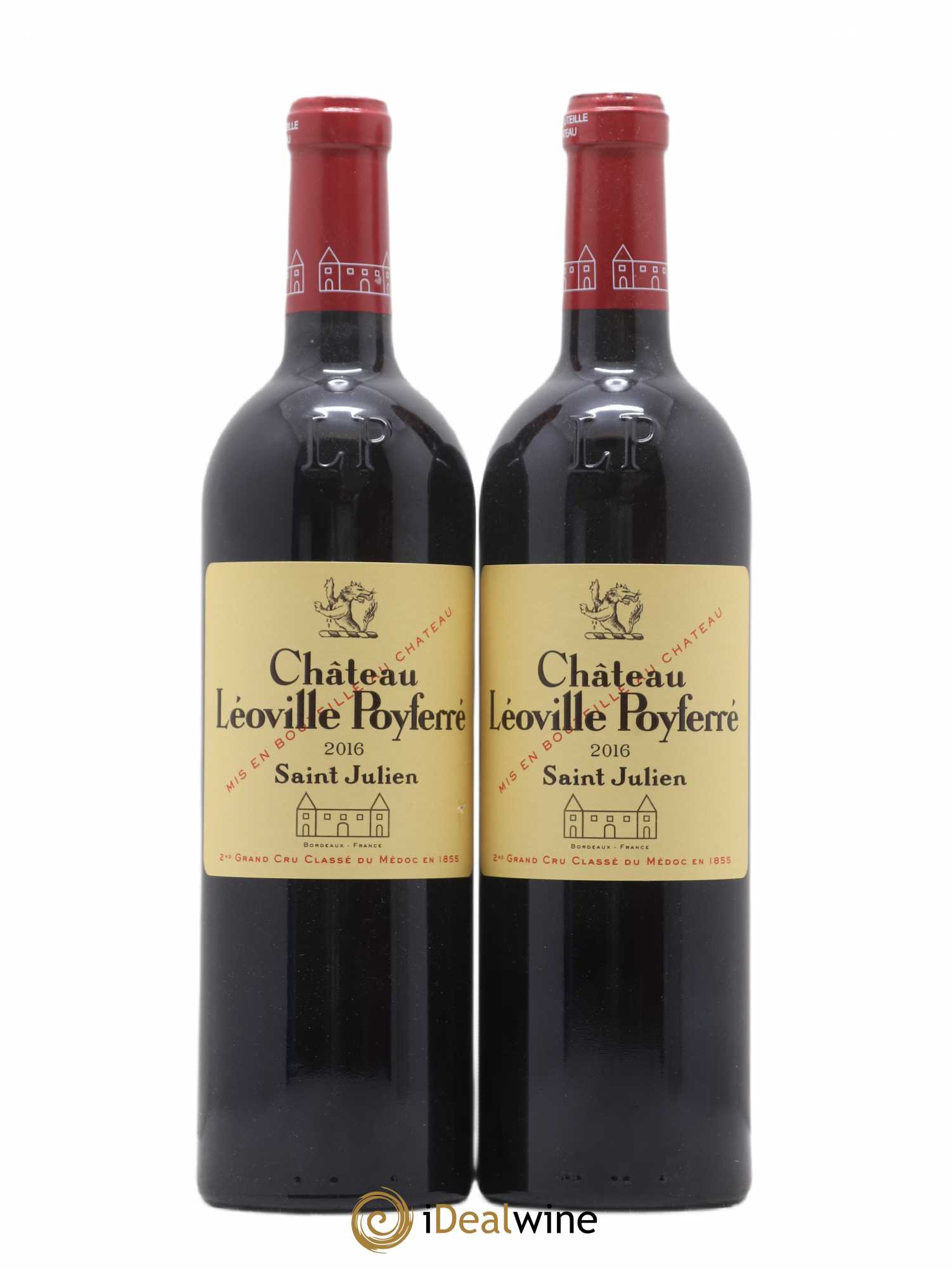 Château Léoville Poyferré 2ème Grand Cru Classé 2016 - Lot de 2 bouteilles - 0