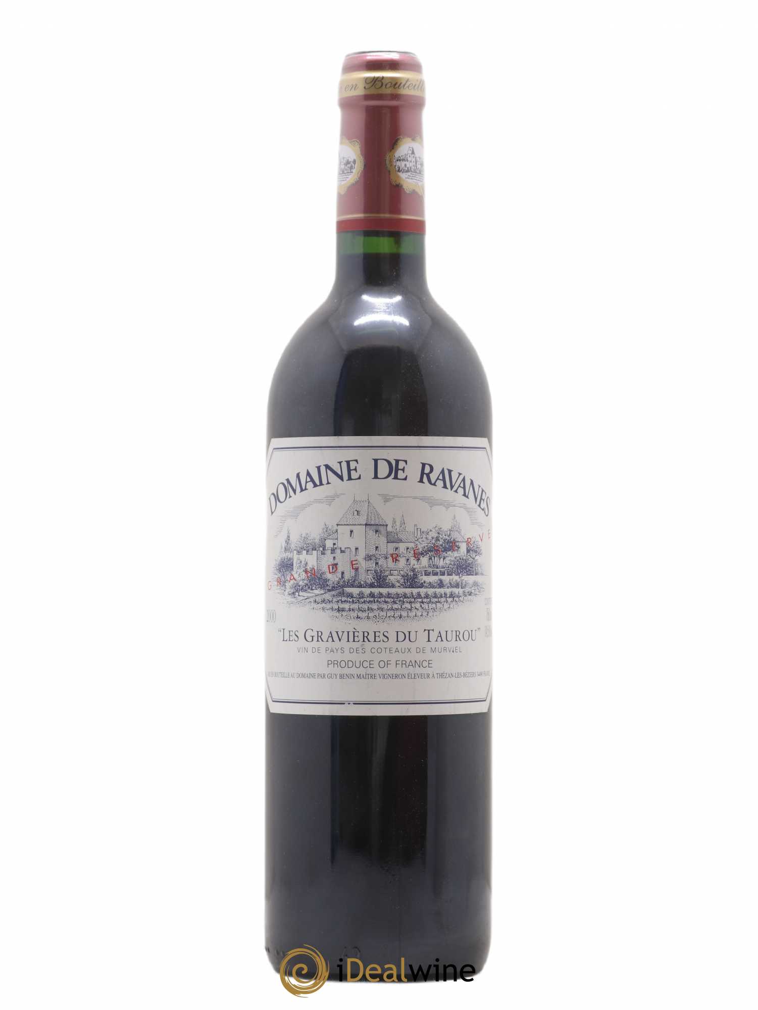 Languedoc Coteaux De Murviel Les Gravières De Taurou De Ravanes 2000 - Posten von 1 Flasche - 0
