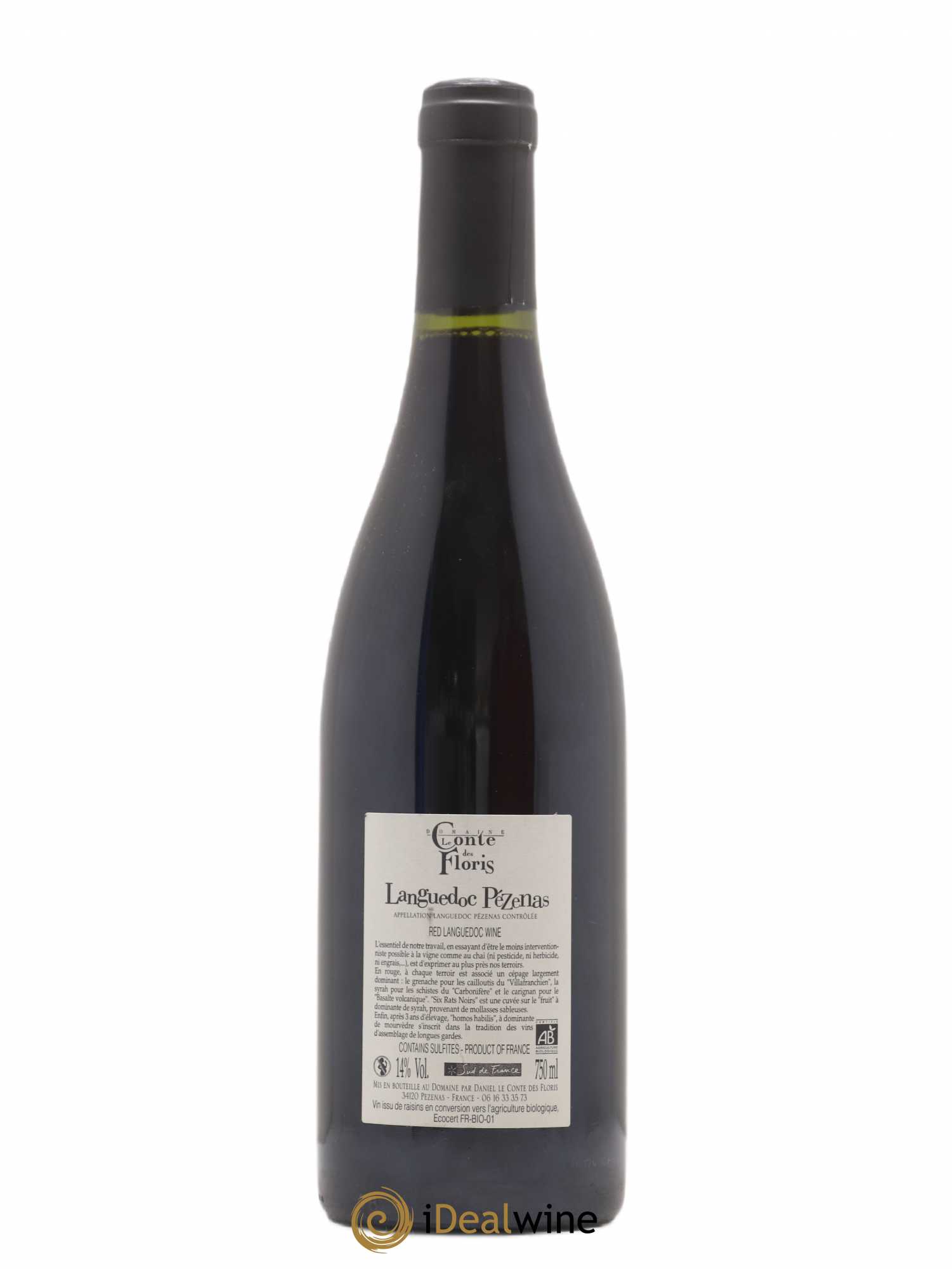 Languedoc Pézenas Homo Habilis Le Conte des Floris 2011 - Posten von 1 Flasche - 1