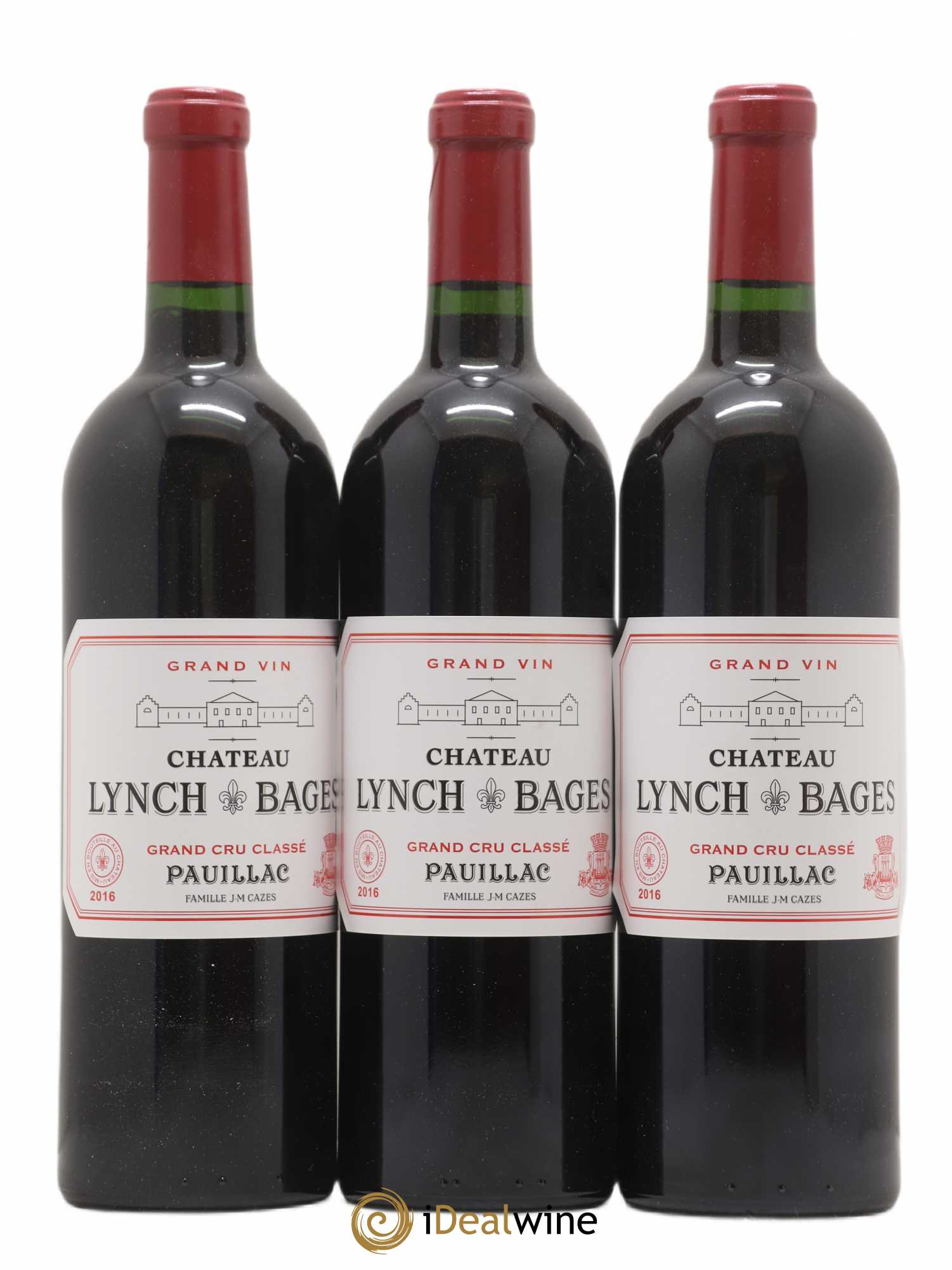 Château Lynch Bages 5ème Grand Cru Classé 2016 - Lot de 3 bouteilles - 0