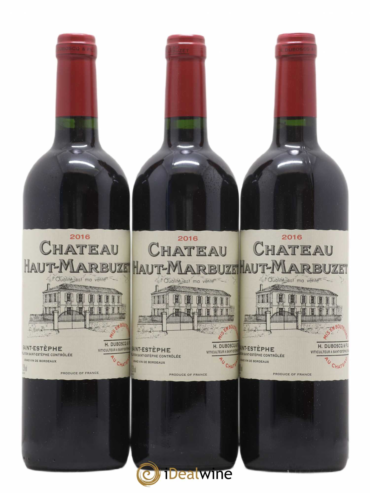 Château Haut Marbuzet 2016 - Lot de 3 bouteilles - 0