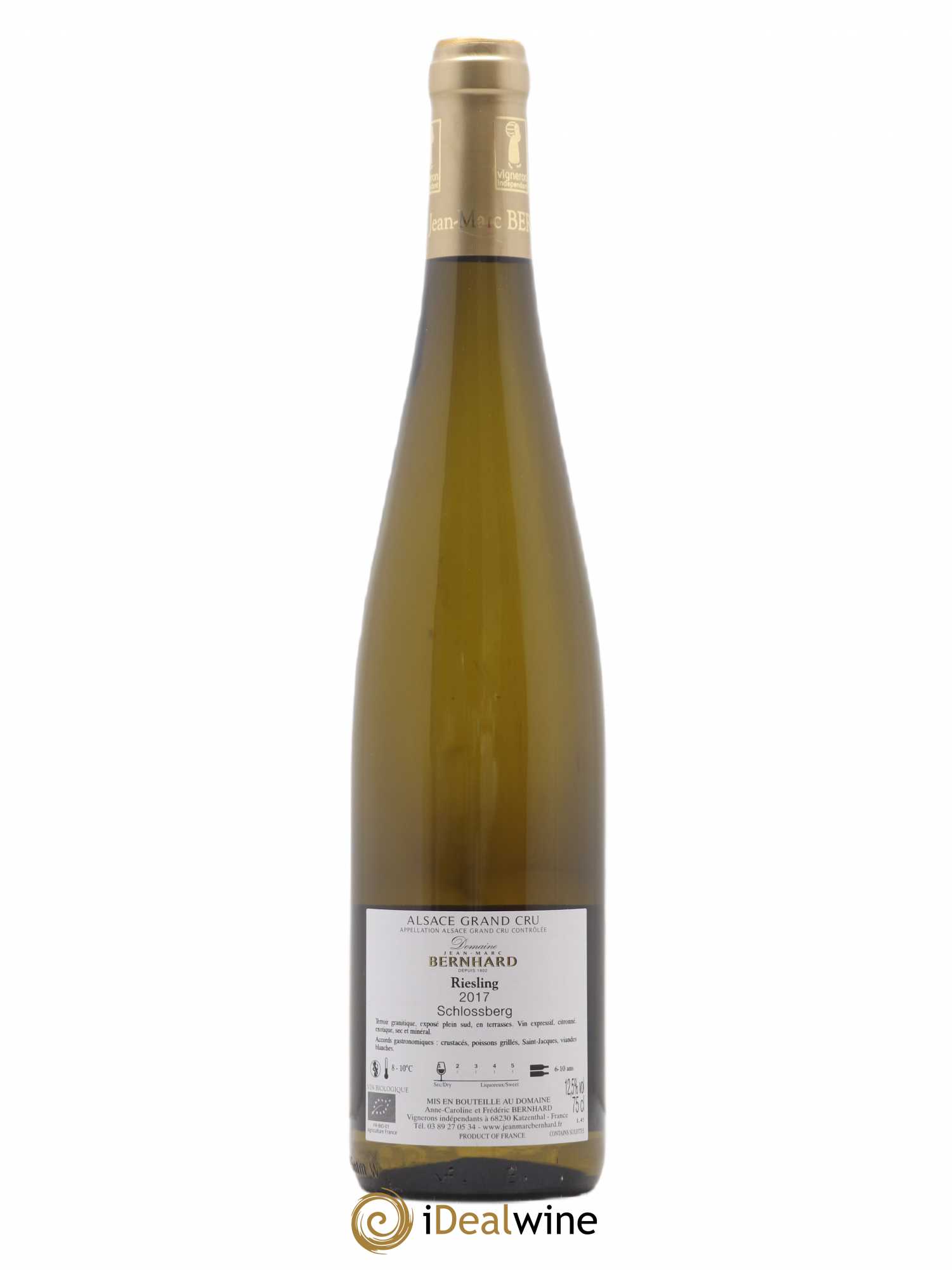 Riesling Grand Cru Schlossberg Bernhard (sans prix de réserve) 2017 - Posten von 1 Flasche - 1