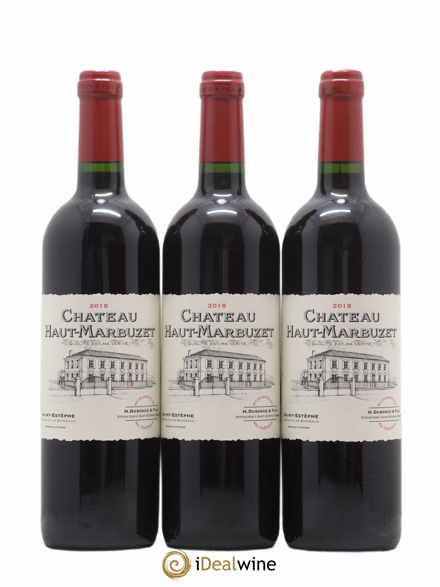Château Haut Marbuzet 2018 - Lot de 12 bouteilles - 1