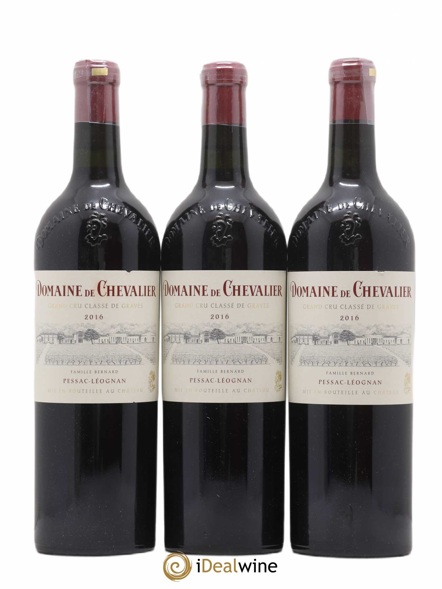 Domaine de Chevalier Cru Classé de Graves 2016 - Lot de 3 bouteilles - 0