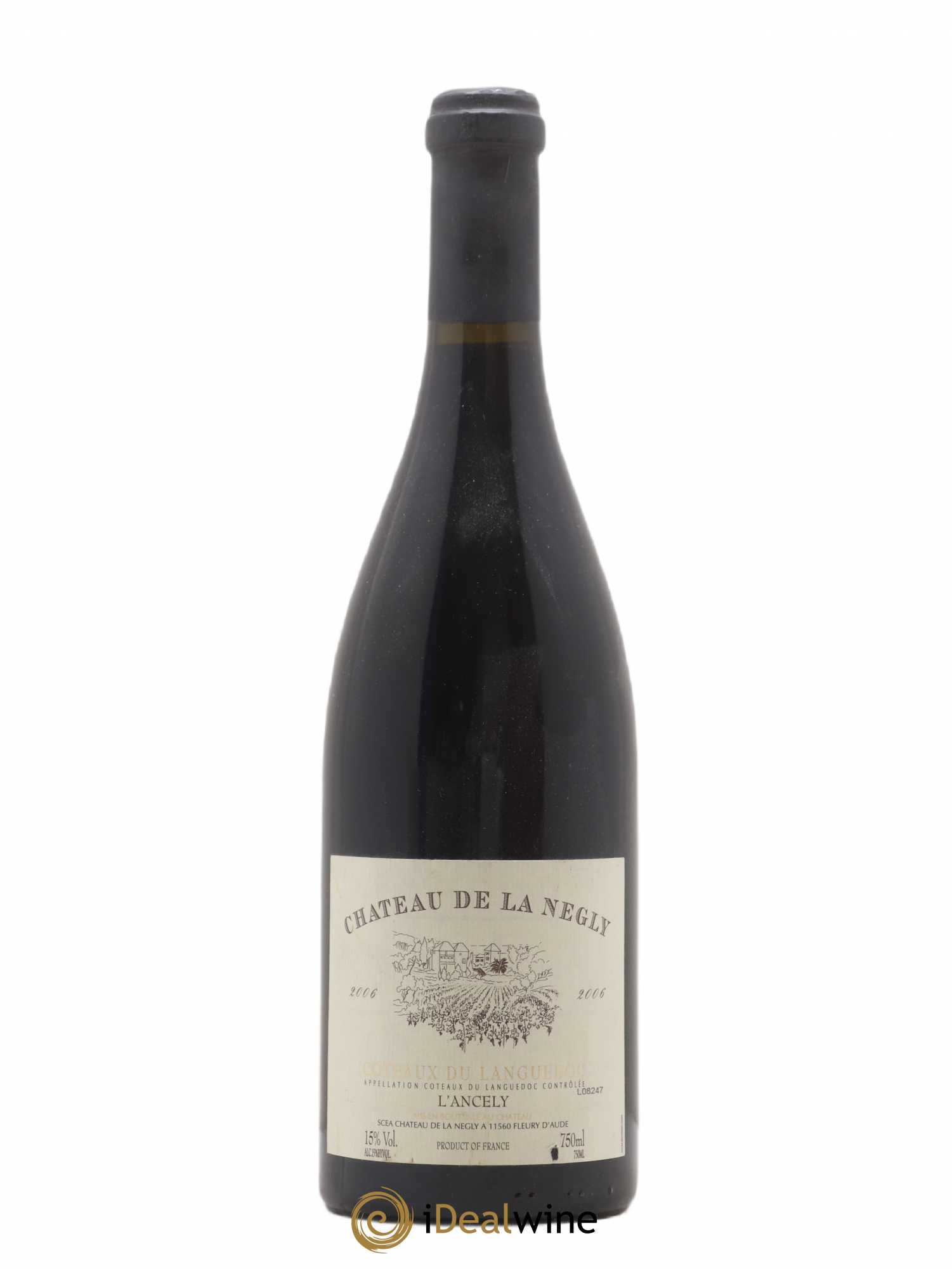 La Clape Château de La Négly L'Ancely Jean Paux-Rosset 2006 - Lot de 1 bouteille - 0
