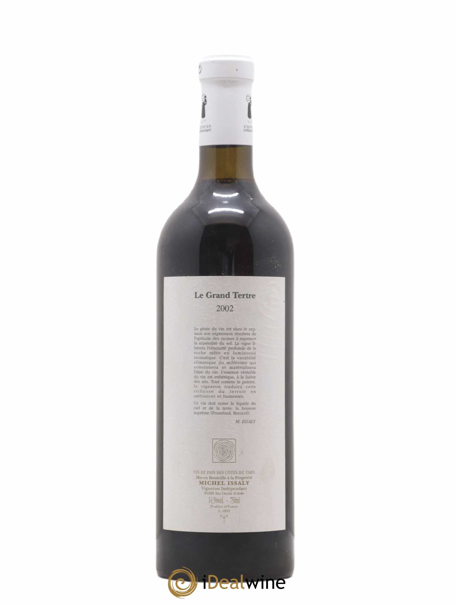 Sud-Ouest Cotes du Tarn Le Grand Tertre Michel Issaly 2002 - Posten von 1 Flasche - 0
