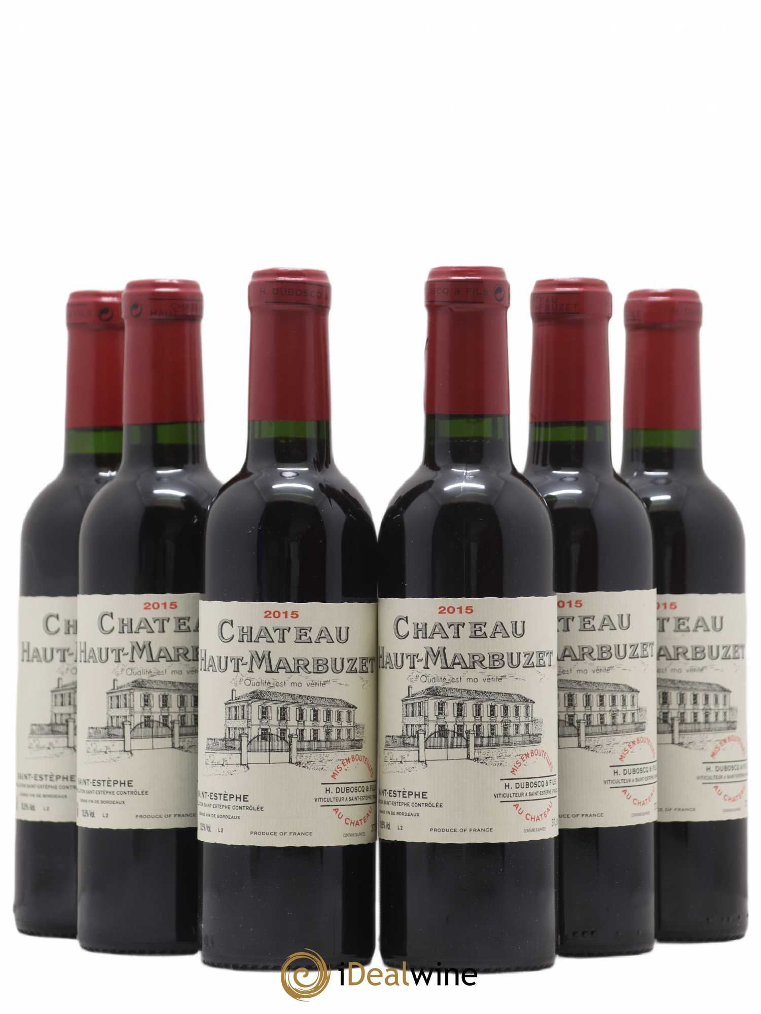 Château Haut Marbuzet 2015 - Lot de 6 demi bouteilles - 0