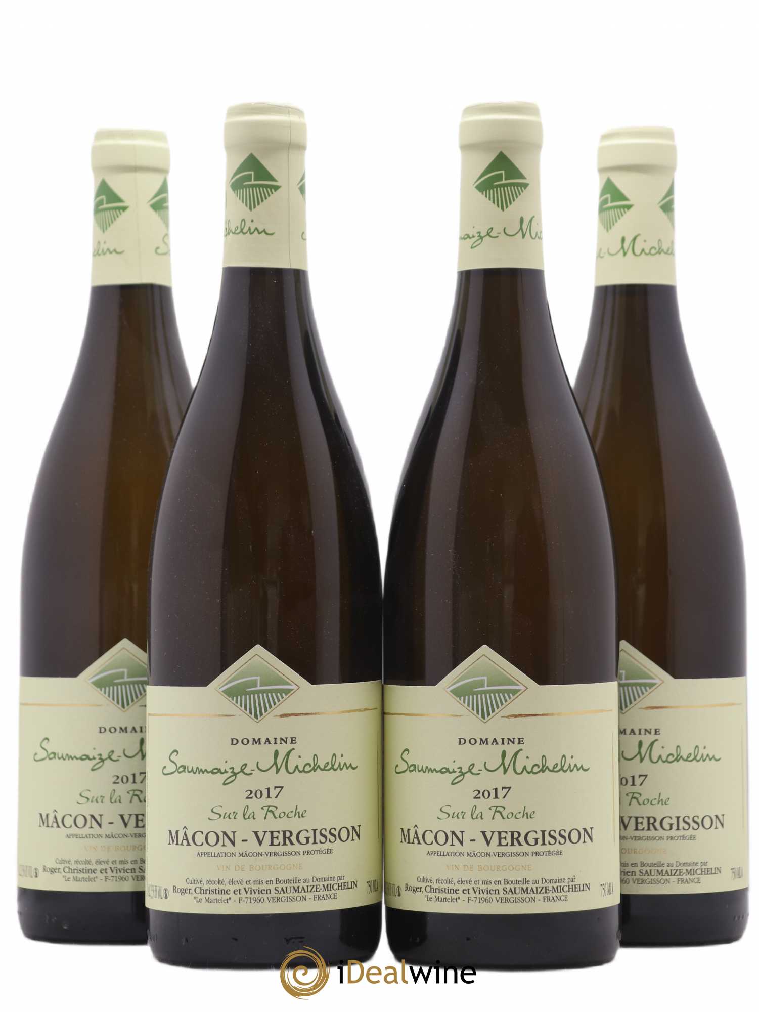 Mâcon-Vergisson Sur la roche Robert Saumaize-Michelin (Domaine) 2017 - Lot de 4 bouteilles - 0