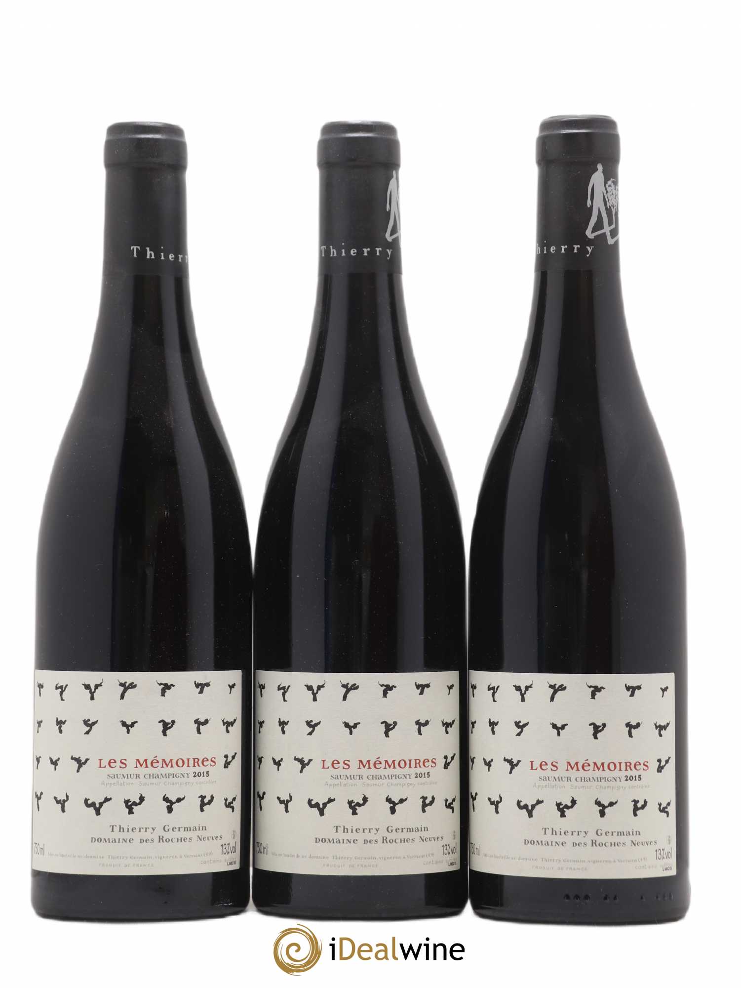 Saumur-Champigny Les Mémoires Domaine des Roches Neuves - Thierry Germain 2015 - Lotto di 3 bottiglie - 0