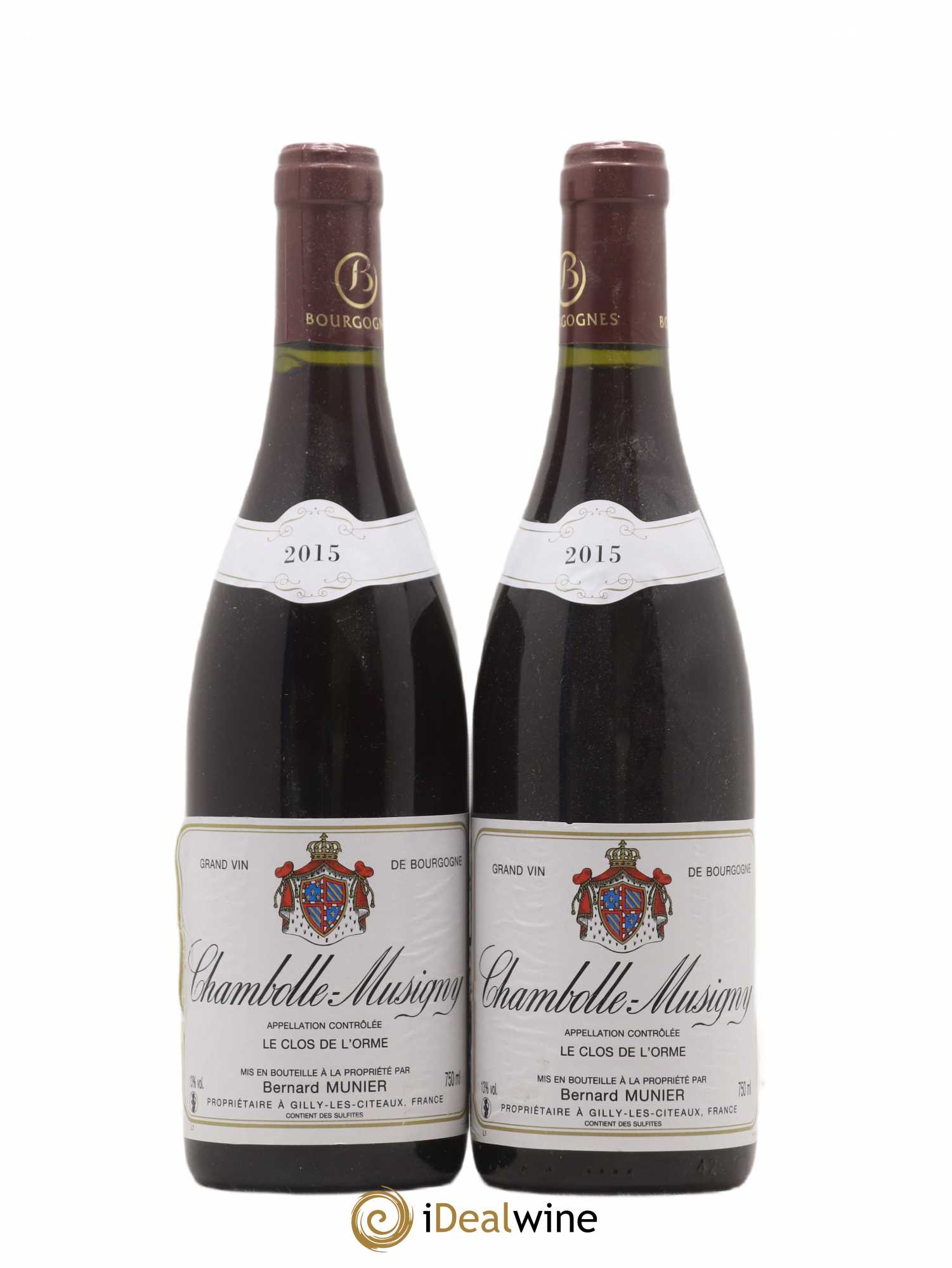 Chambolle-Musigny Clos De L'Orme Bernard Munier 2015 - Posten von 2 Flaschen - 0