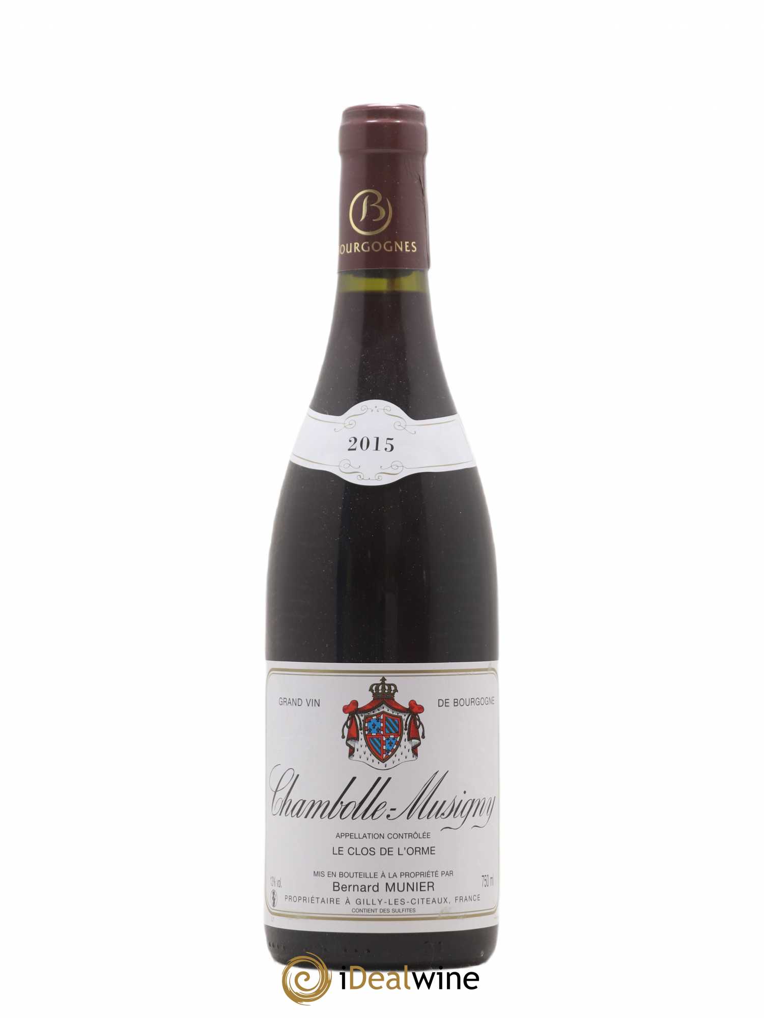 Chambolle-Musigny Clos De L'Orme Bernard Munier 2015 - Posten von 1 Flasche - 0