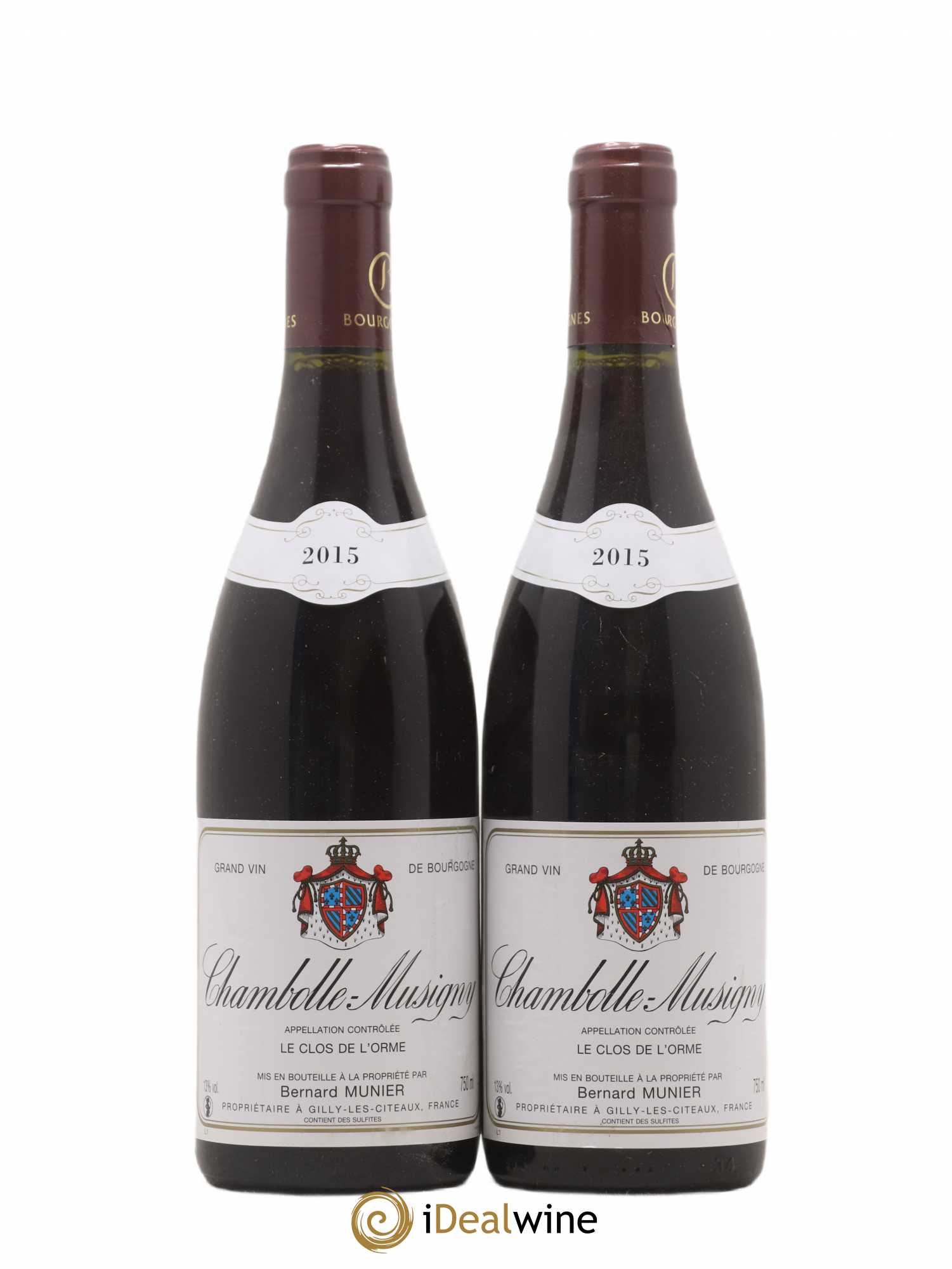 Chambolle-Musigny Clos De L'Orme Bernard Munier 2015 - Posten von 2 Flaschen - 0