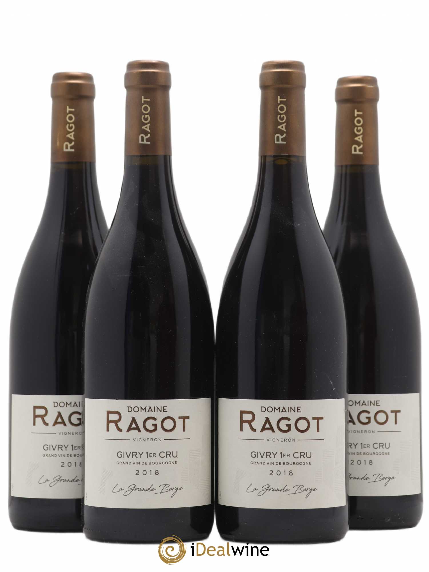 Givry 1er Cru La Grande Berge Ragot (Domaine) 2018 - Lot de 4 bouteilles - 0