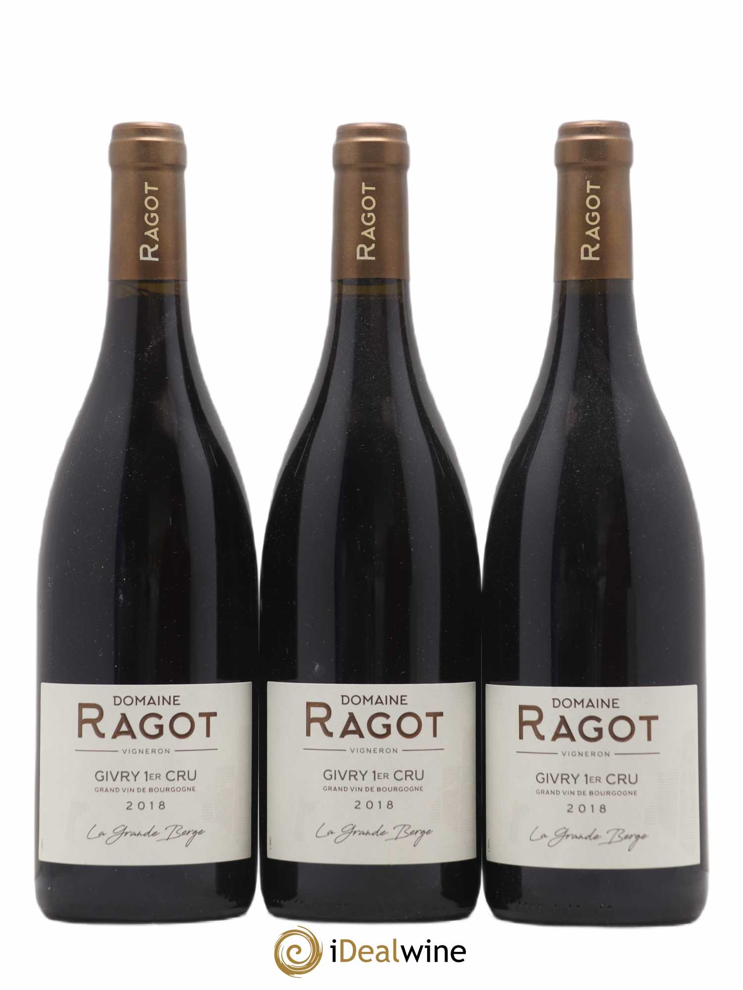 Givry 1er Cru La Grande Berge Ragot (Domaine) 2018 - Lot de 3 bouteilles - 0