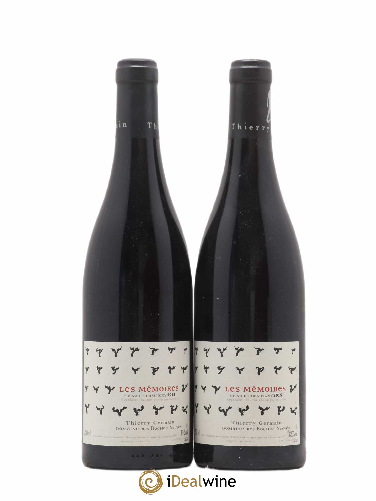 Saumur-Champigny Les Mémoires Domaine des Roches Neuves - Thierry Germain 2015 - Lot de 2 bouteilles - 0