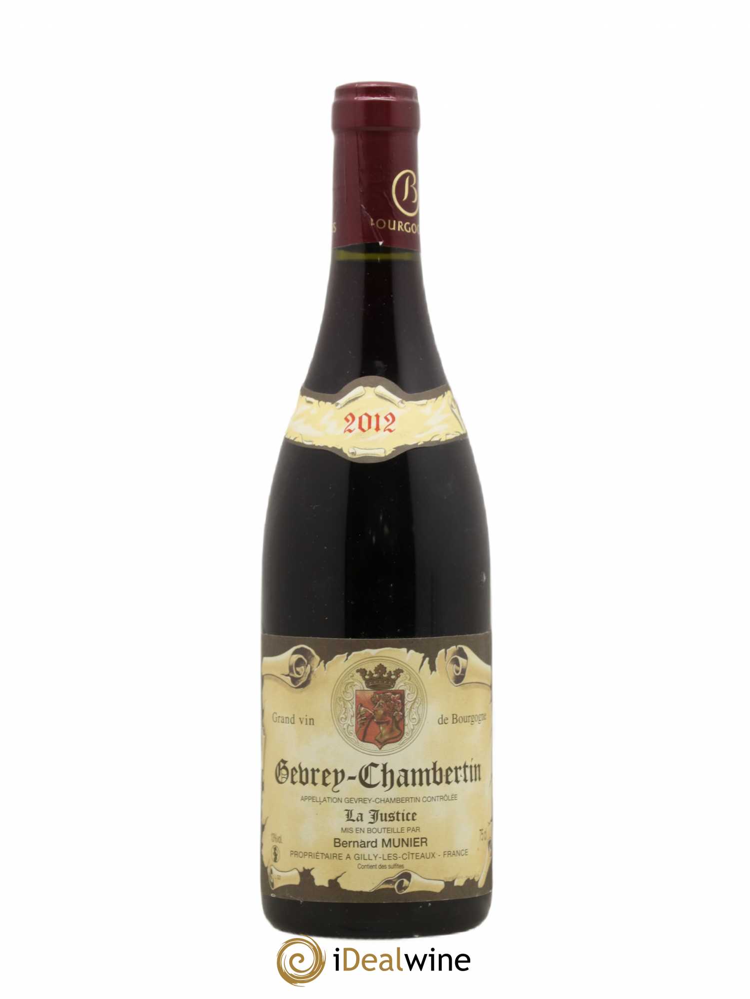 Gevrey-Chambertin La Justice Bernard Munier 2012 - Posten von 1 Flasche - 0
