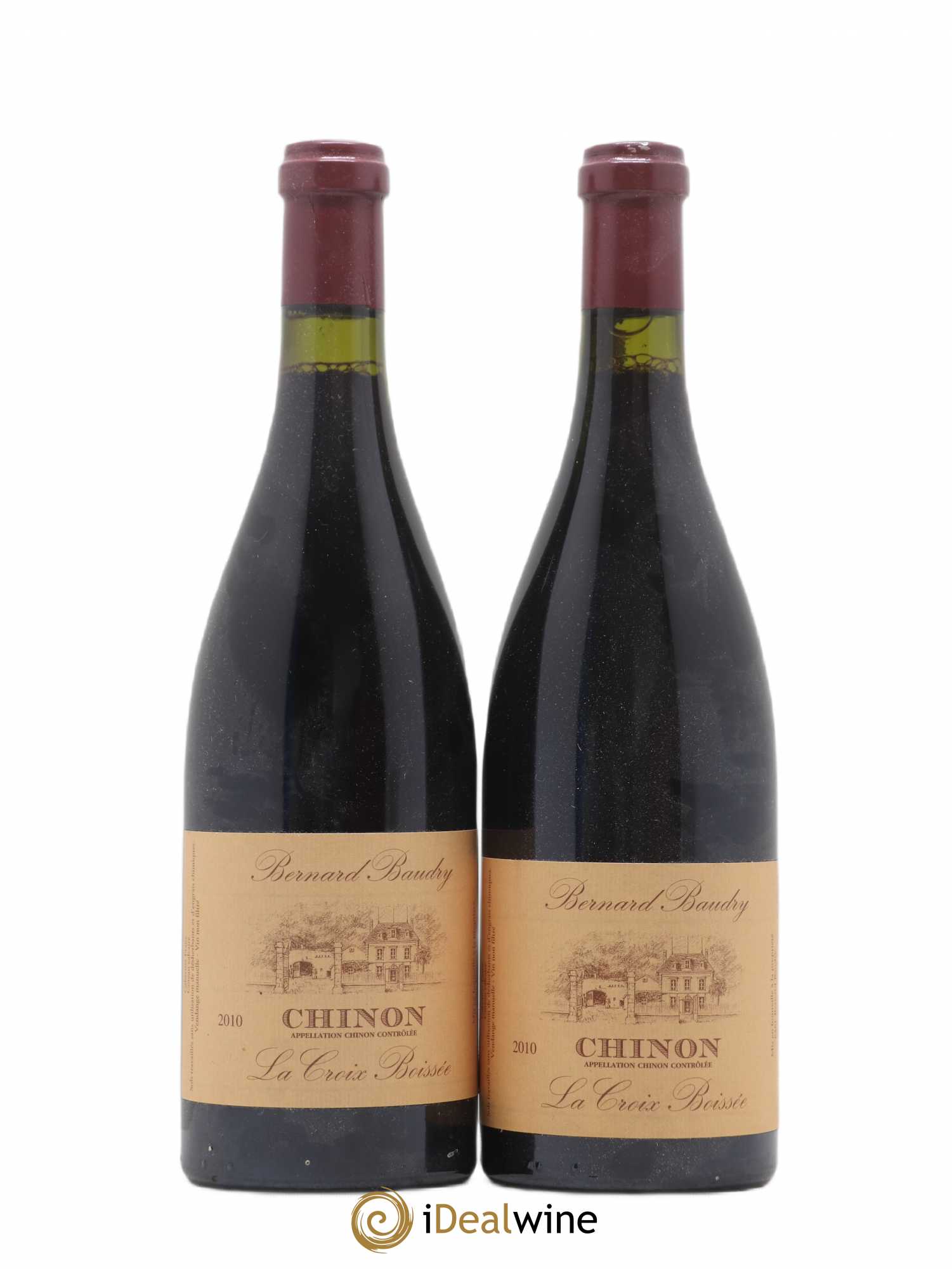 Chinon La Croix Boissée Bernard Baudry 2010 - Lot de 2 bouteilles - 0