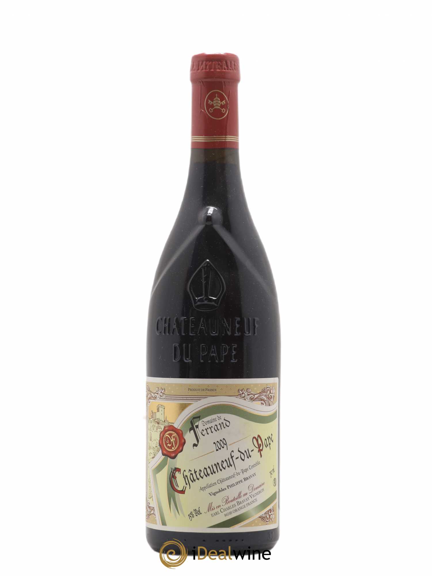 Châteauneuf-du-Pape Domaine de Ferrand Philippe Bravay 2009 - Posten von 1 Flasche - 0