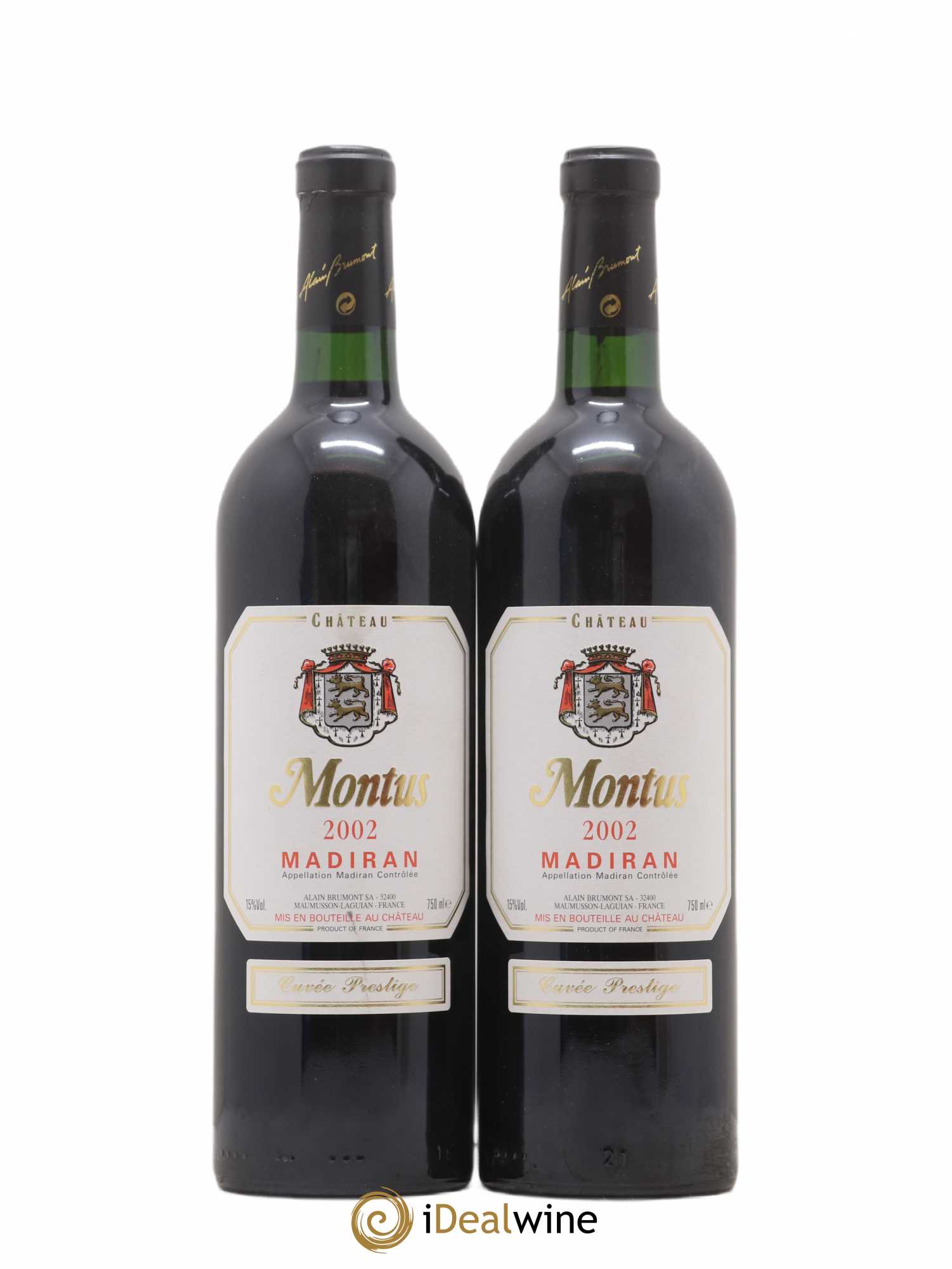 Madiran Château Montus-Prestige Alain Brumont 2002 - Lot de 2 bouteilles - 0