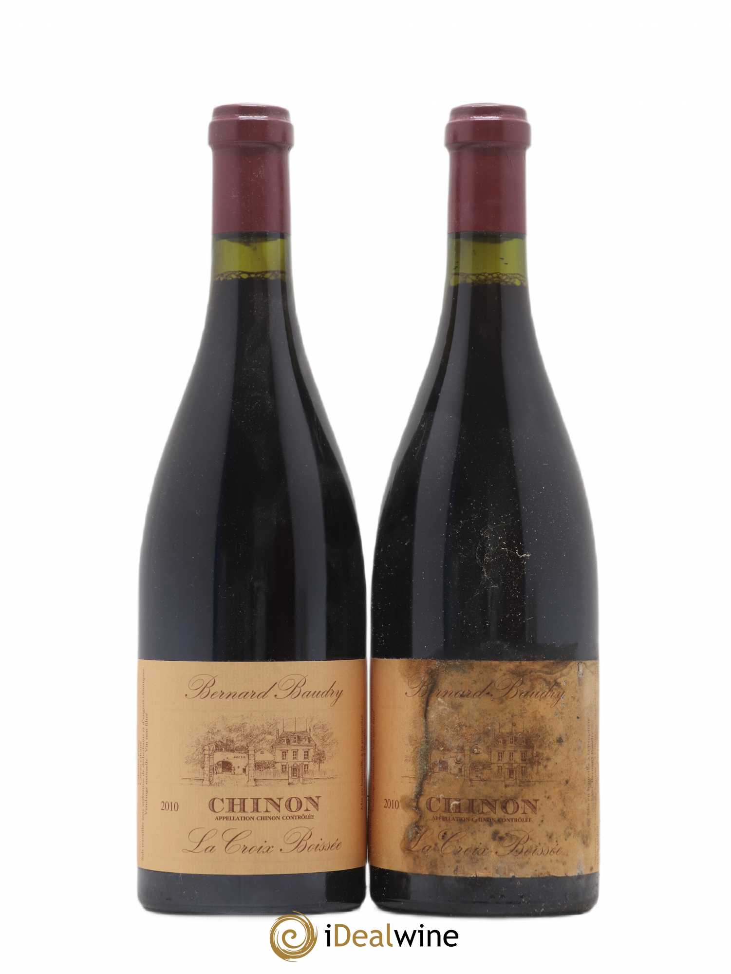 Chinon La Croix Boissée Bernard Baudry 2010 - Lot de 2 bouteilles - 0