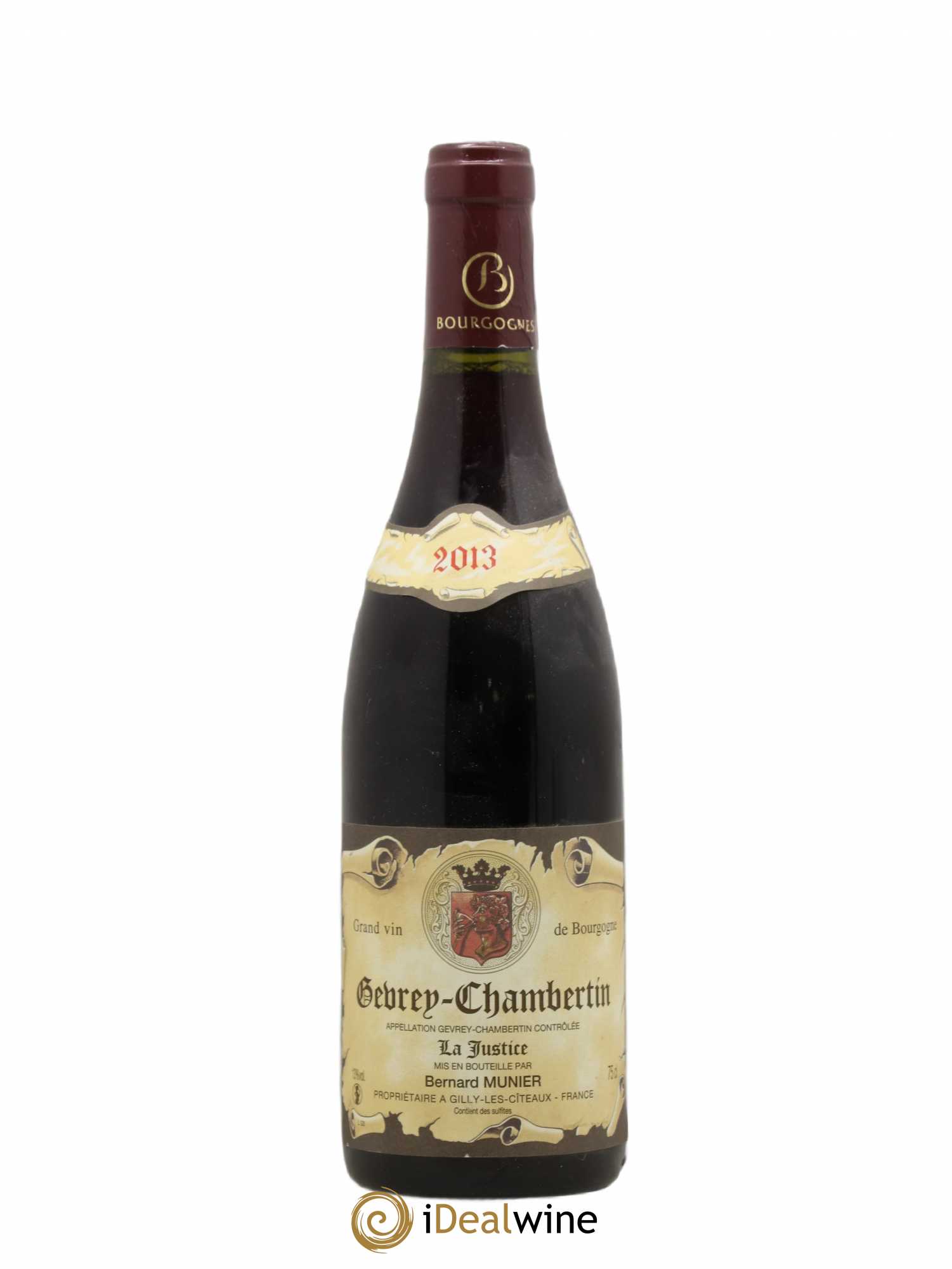 Gevrey-Chambertin La Justice Bernard Munier 2013 - Posten von 1 Flasche - 0