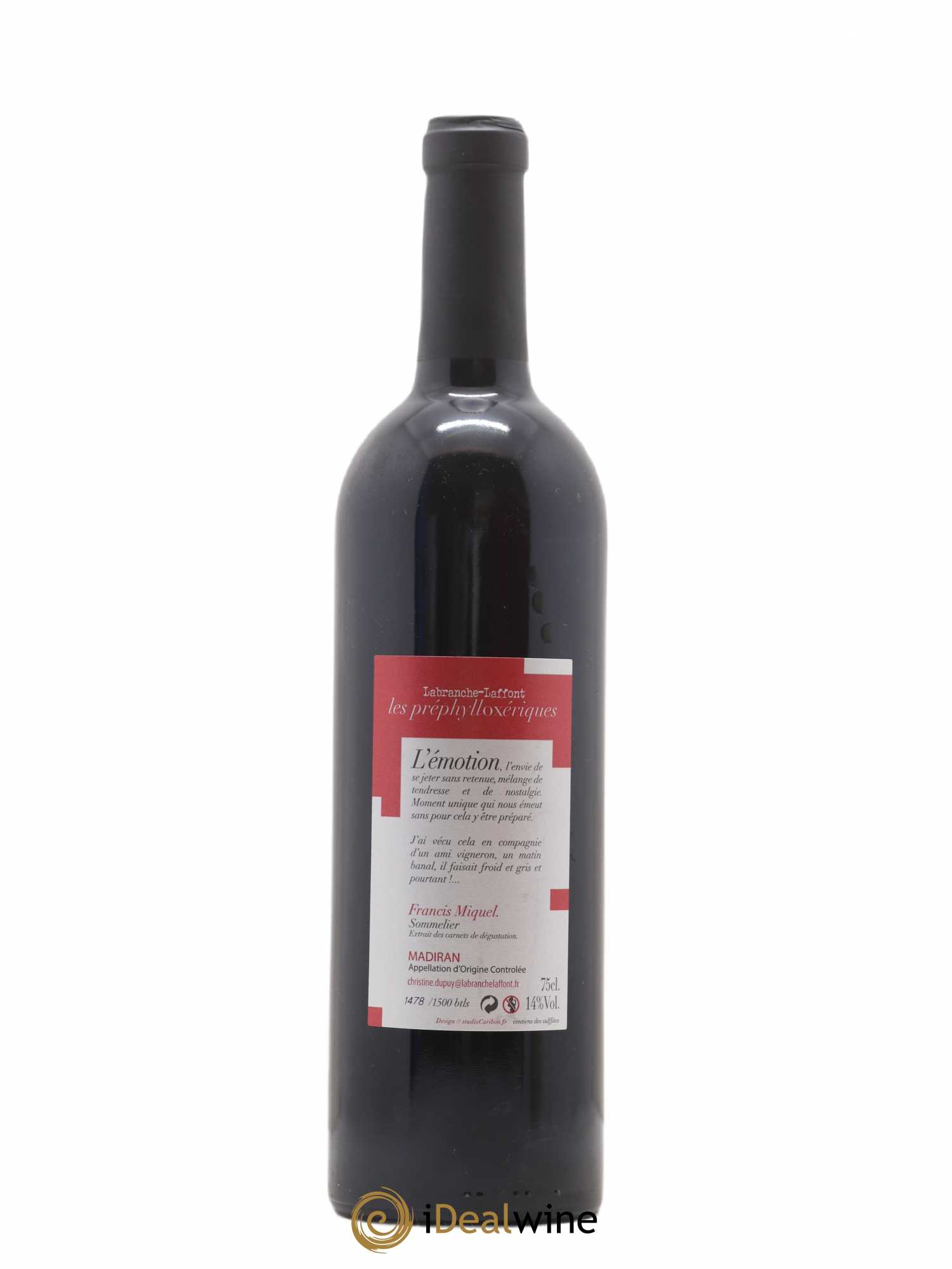 Madiran Les Préphylloxériques Labranche Laffont (Domaine) 2007 - Lot de 1 bouteille - 1