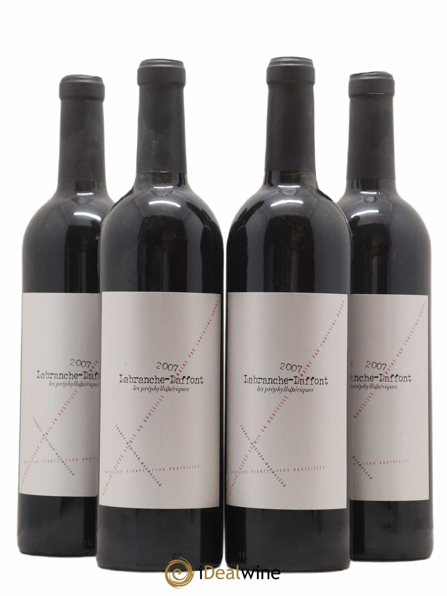Madiran Les Préphylloxériques Labranche Laffont (Domaine) 2007 - Lot de 4 bouteilles - 0
