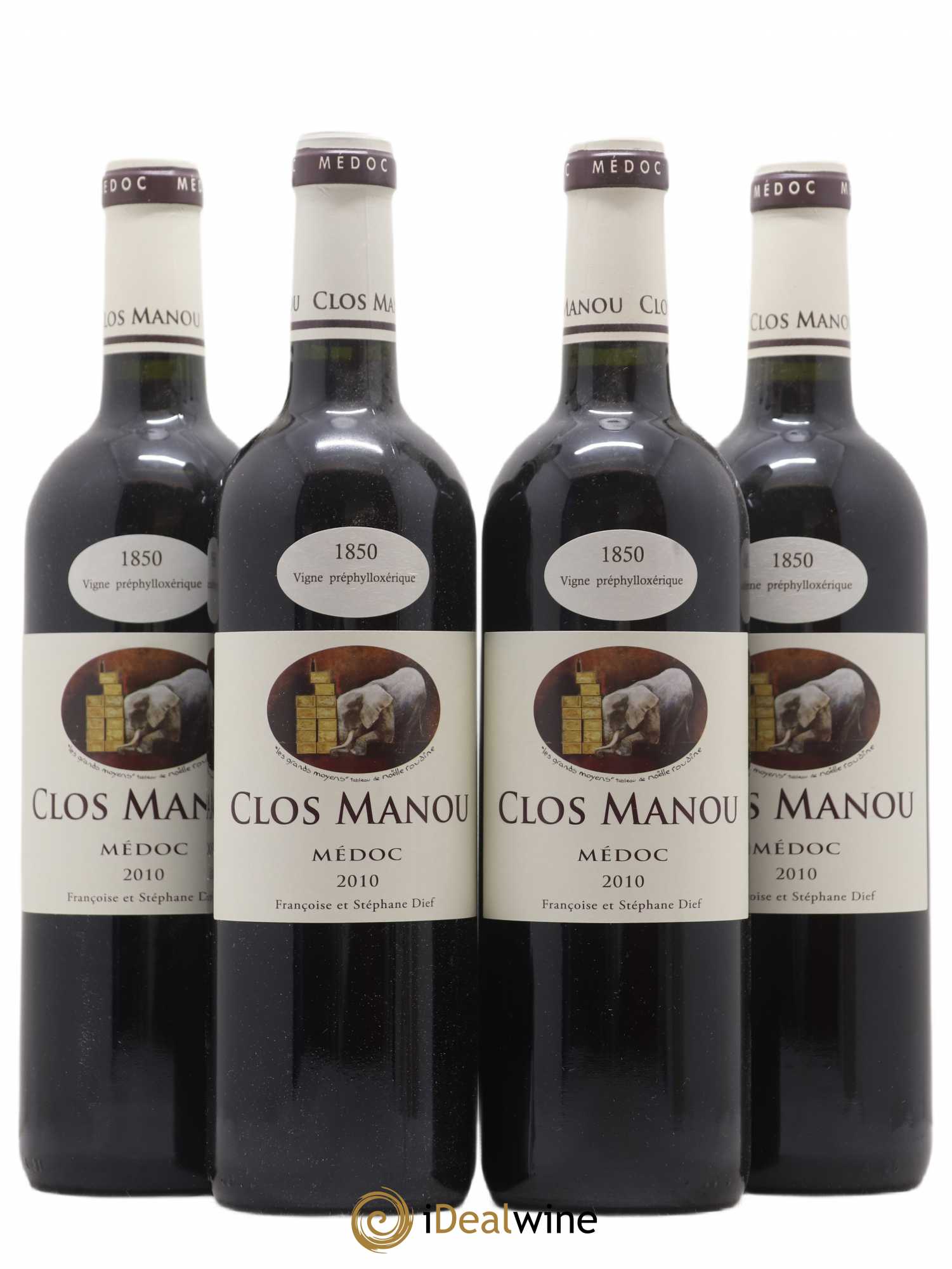 Clos Manou 2010 - Lot de 4 bouteilles - 0