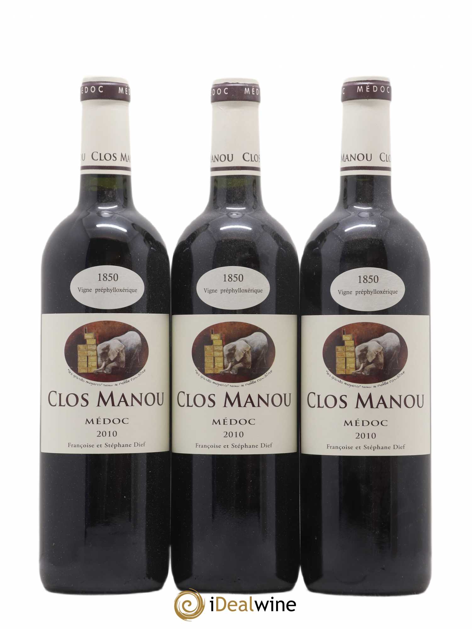 Clos Manou 2010 - Lot de 3 bouteilles - 0